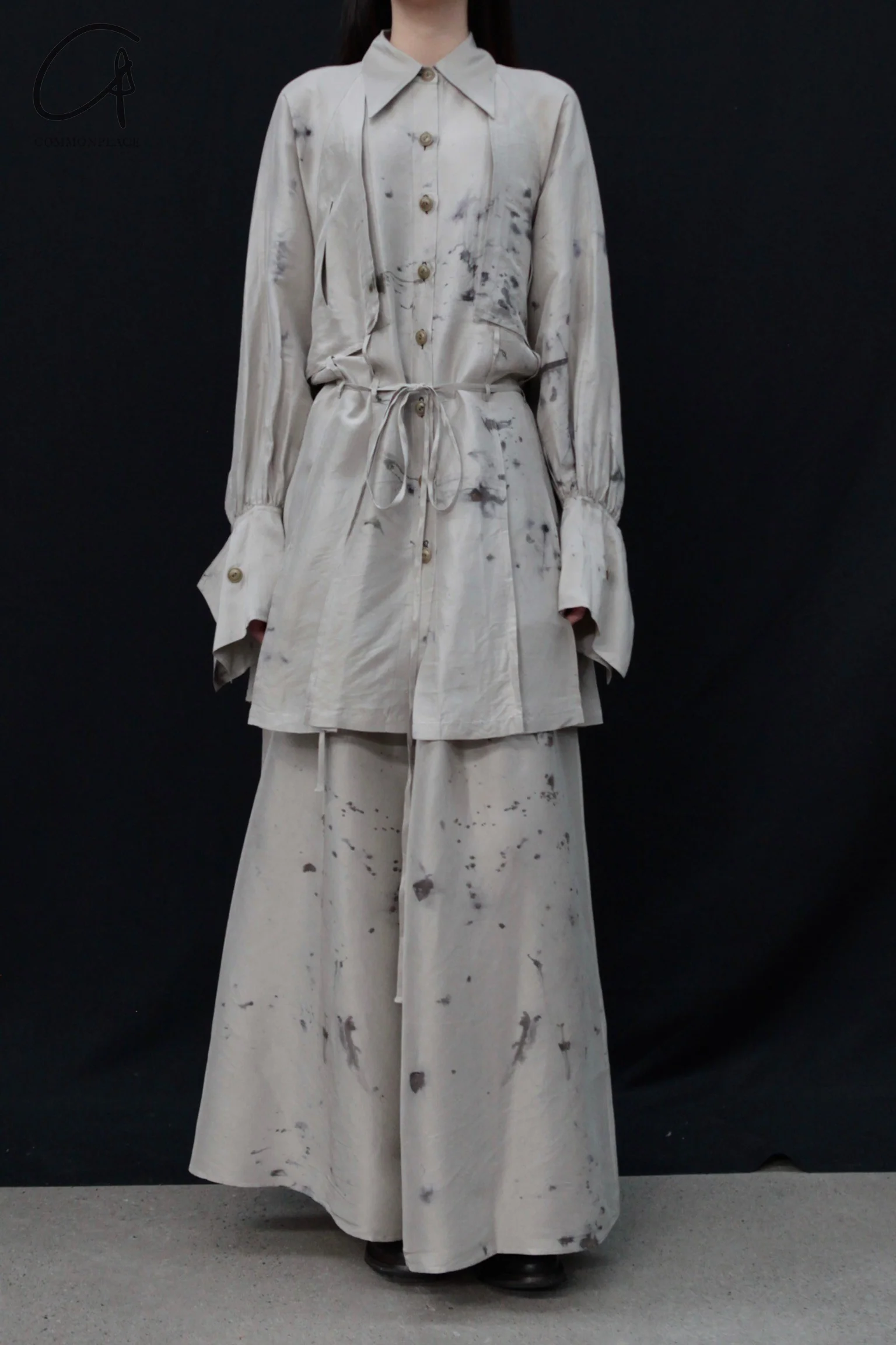 Mutedance 24 Autumn and Winter Waist Silk Dress/Pants MD-MD24FW99-celadon MD24FW94 - Image 8