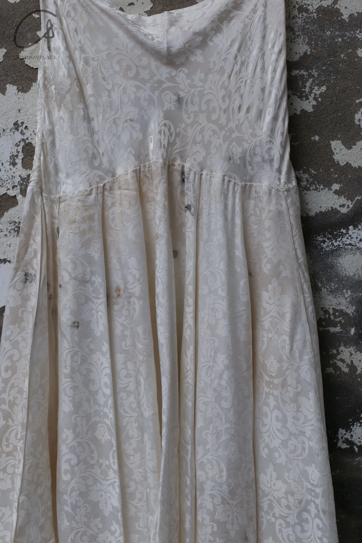 Mutedance 24 Autumn and Winter Waist Silk Flower Dye Skirt Series MD-MD24FW77-hoary MD24FW77 - Image 4