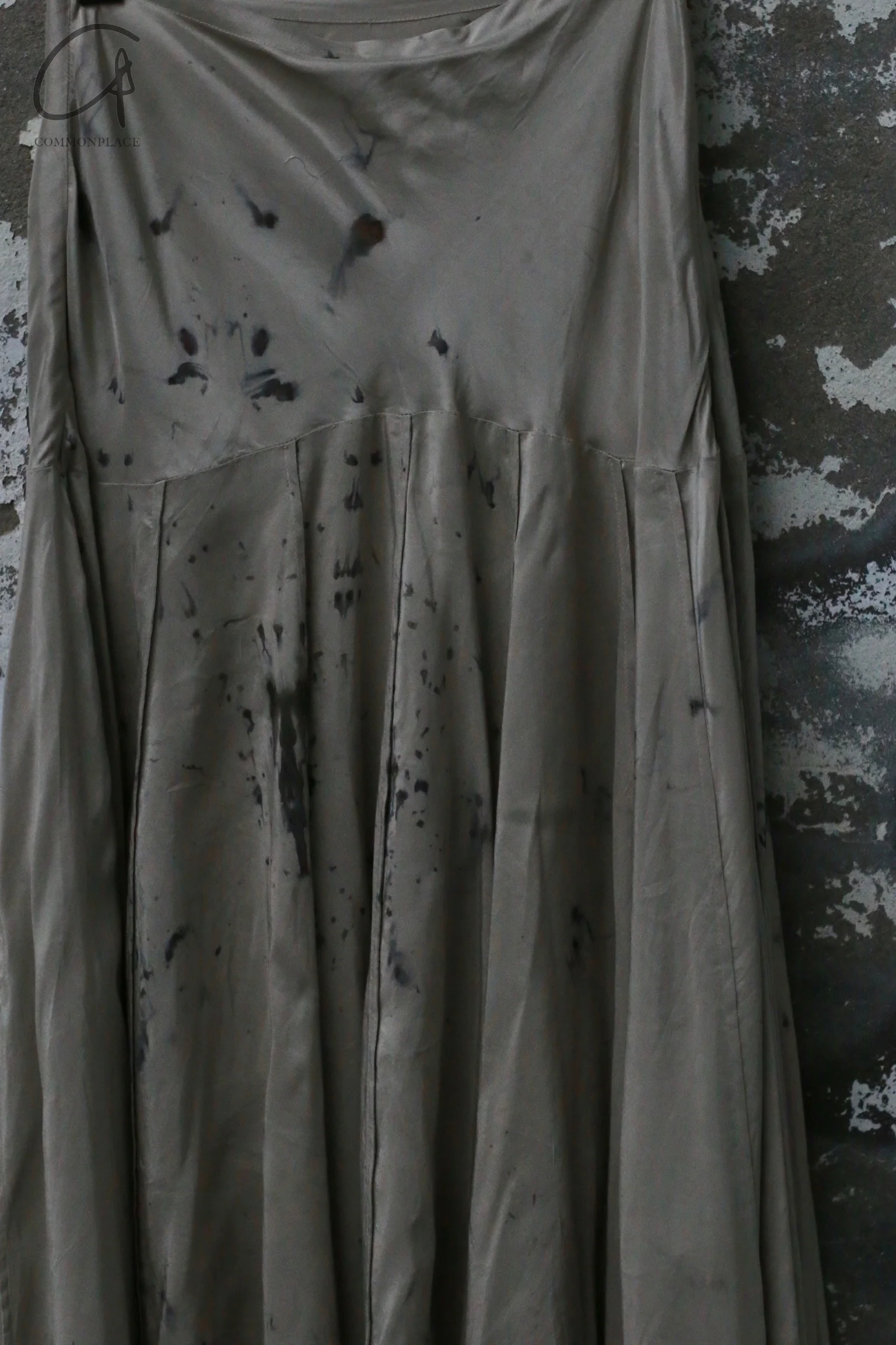 Mutedance 24 Autumn and Winter Waist Silk Flower Dye Skirt Series MD-MD24FW78-celadon MD24FW77 - Image 2