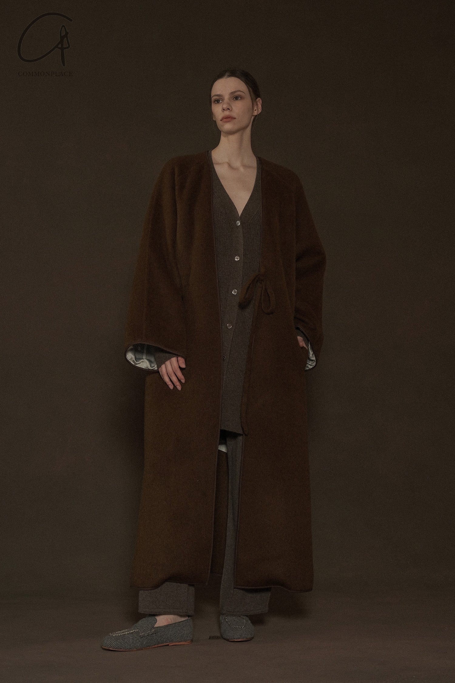 Mutedance 24 Autumn and Winter Wool Jacket MD-MD24FW02-BROWN MD24FW01 - Image 9