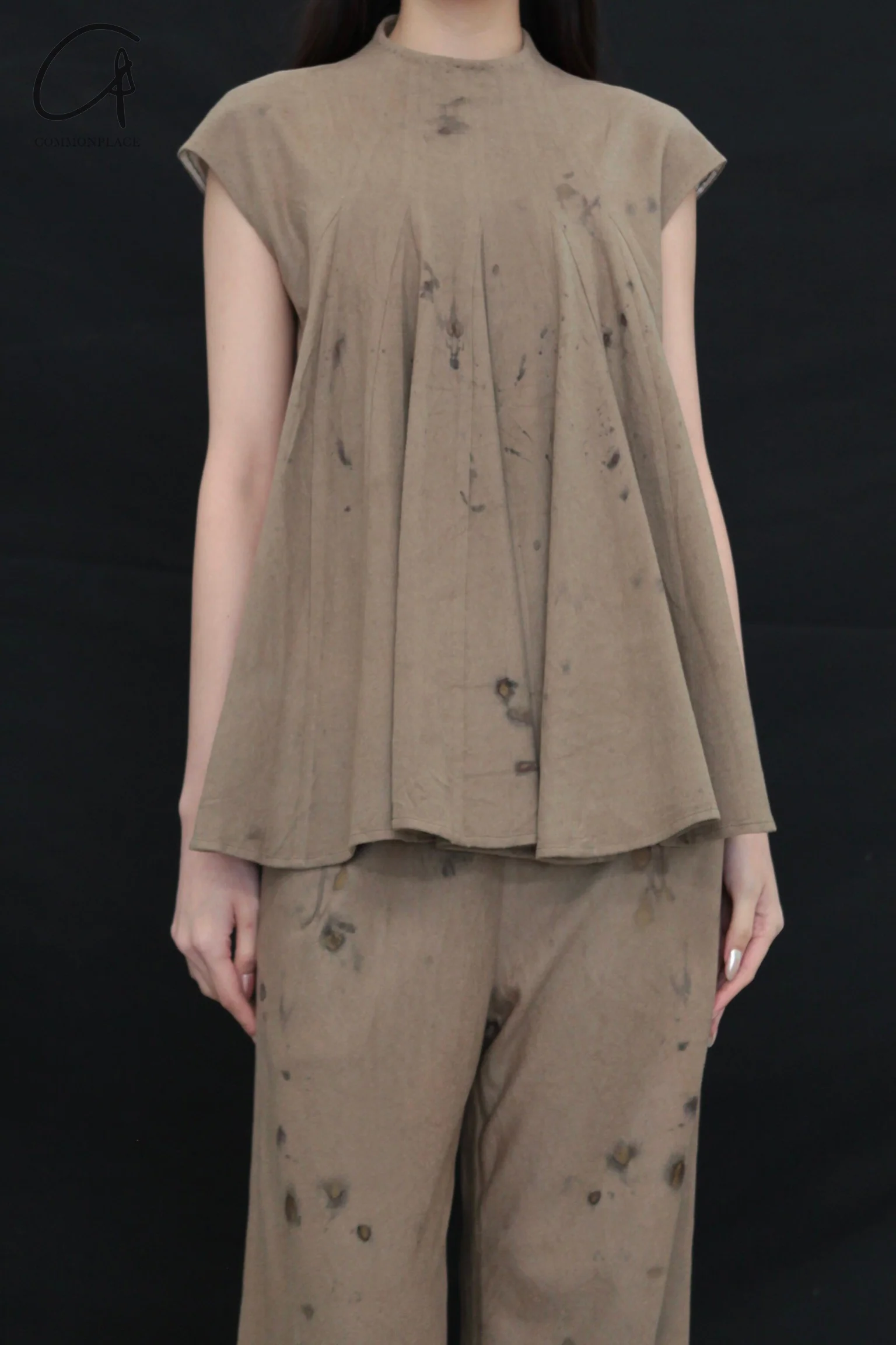 Mutedance 24 Autumn and Winter Wool Silk Short Sleeve T-shirt MD-MD24FW49-CELADON MD24FW47 MD24FW48 MD24FW49 - Image 2