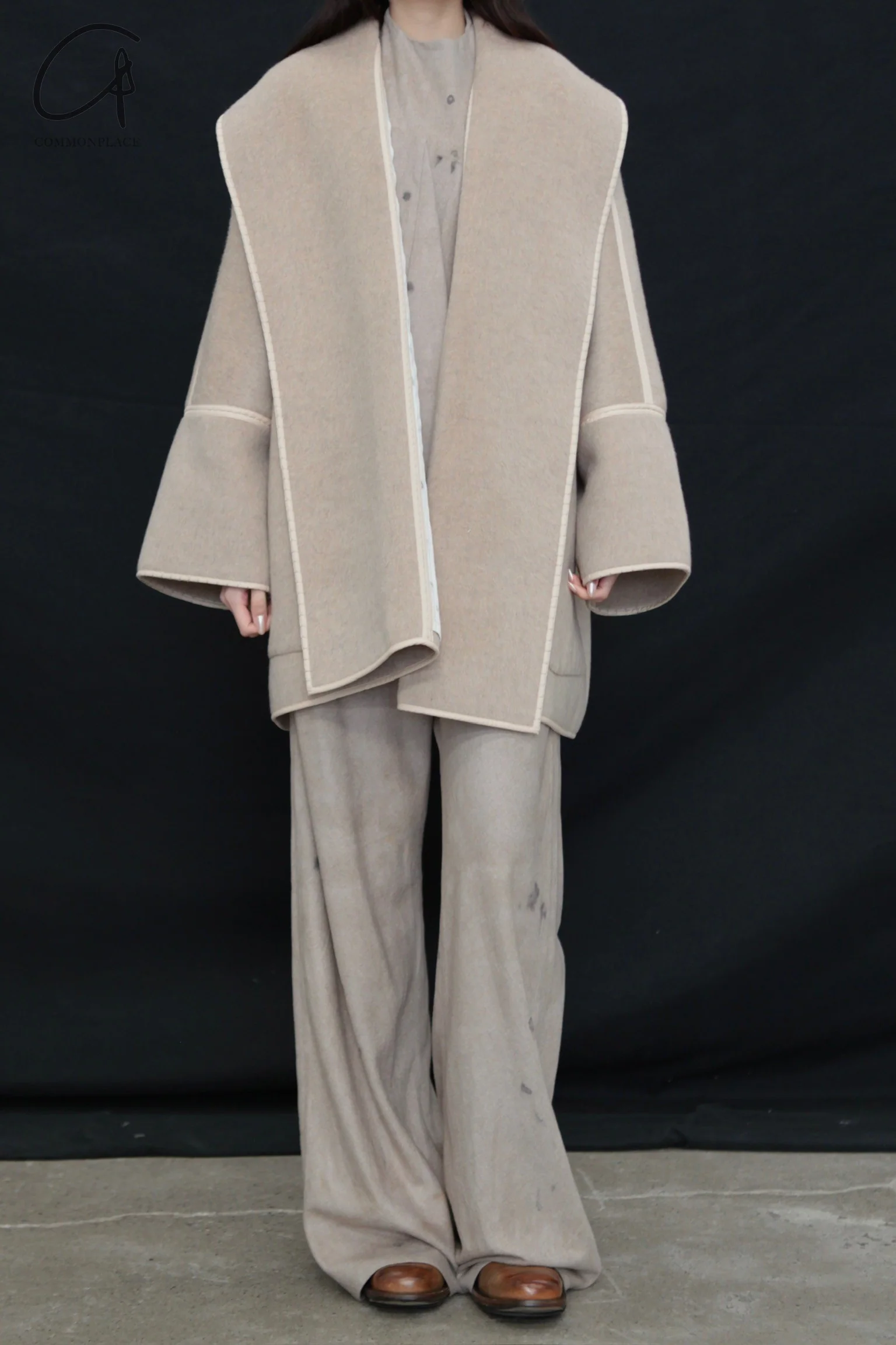 Mutedance 24 Autumn/Winter Cardigan Wool Jacket MD-MD24FW23-SAND MD24FW23 MD24FW24 - Image 2