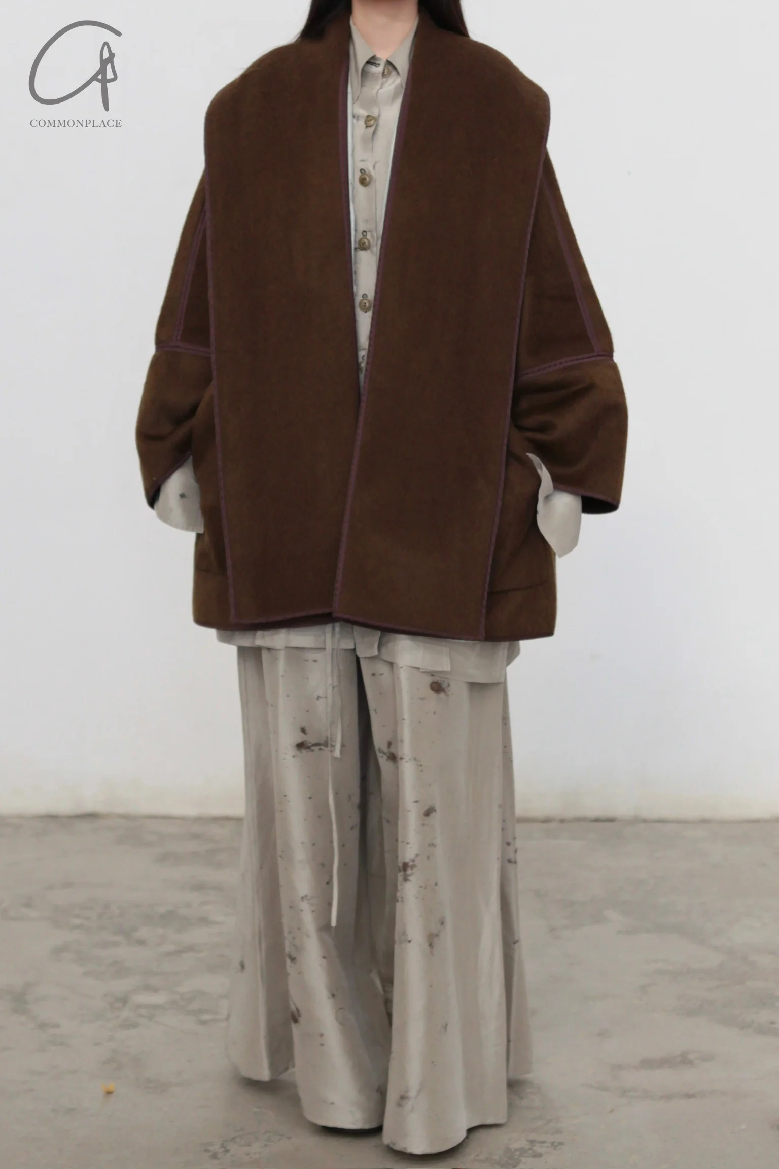 Mutedance 24 Autumn/Winter Cardigan Wool Jacket MD-MD24FW24-BROWN MD24FW23 MD24FW24 - Image 4