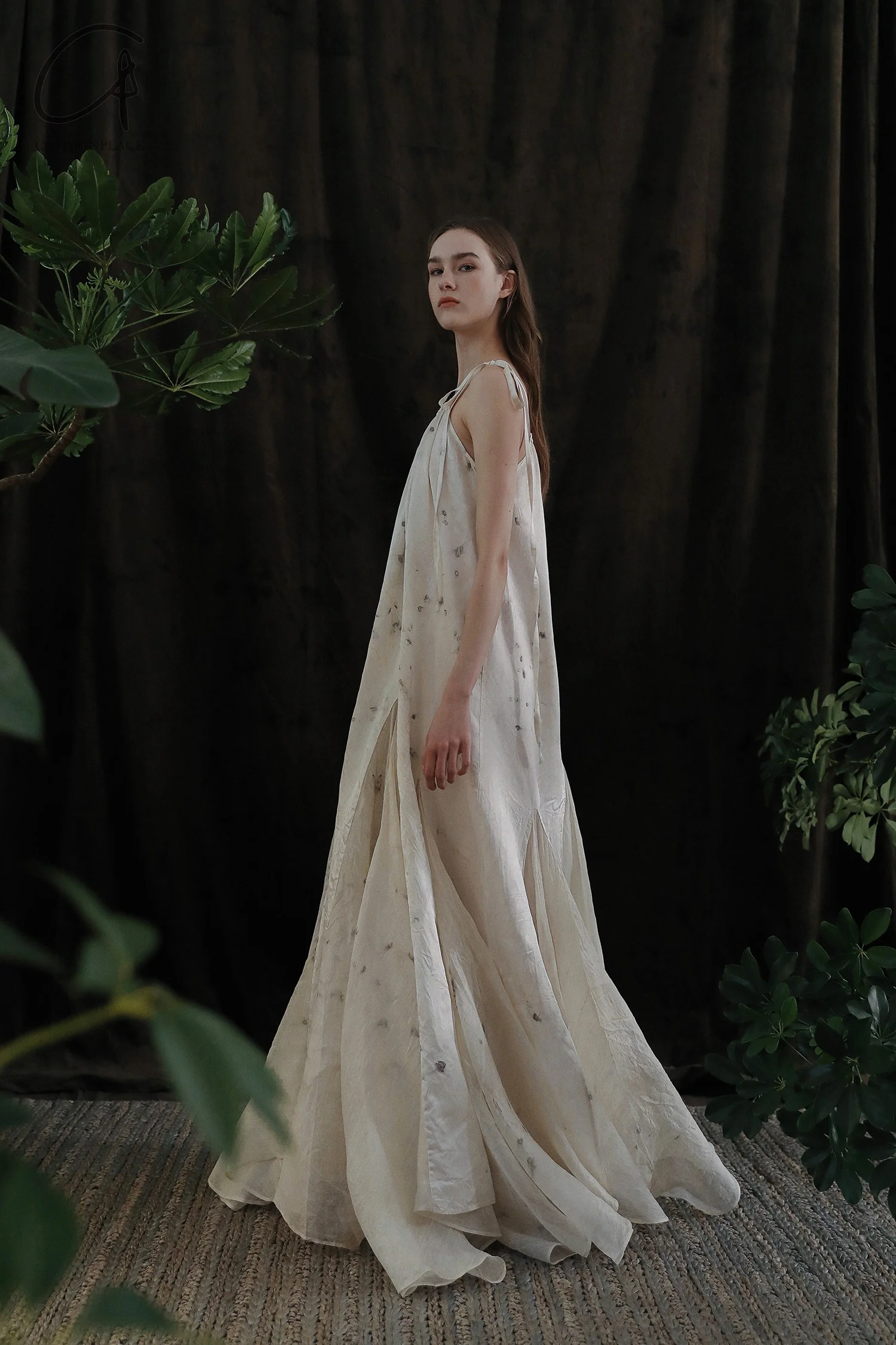 Mutedance 24 Spring and Summer One-shoulder Petal Dress Series MD-MD24SS18-H hoary PM139 - Image 3