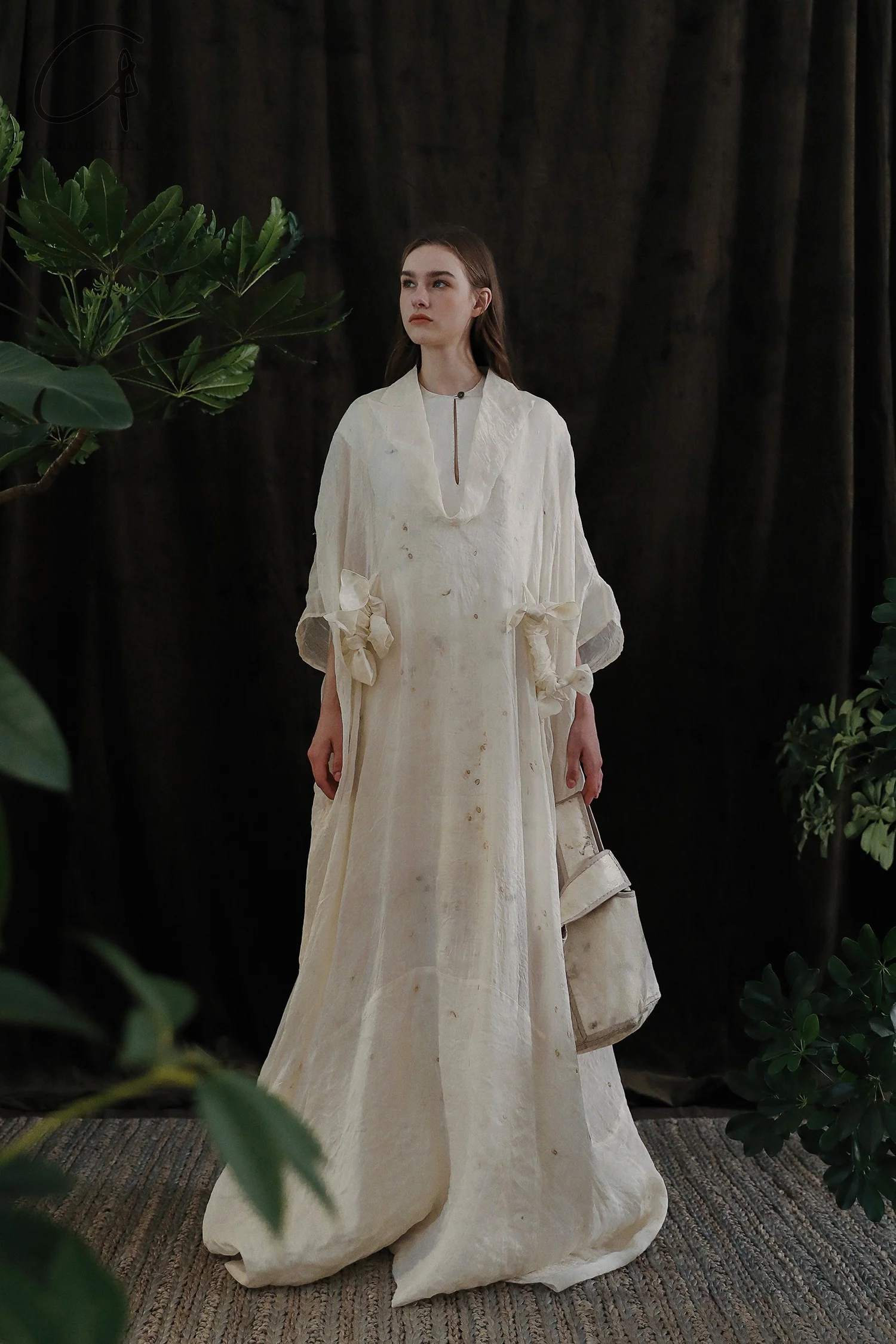 Mutedance 24 Spring/Summer Draped Silk Dress MD-MD24SS86 PM147 - Image 8