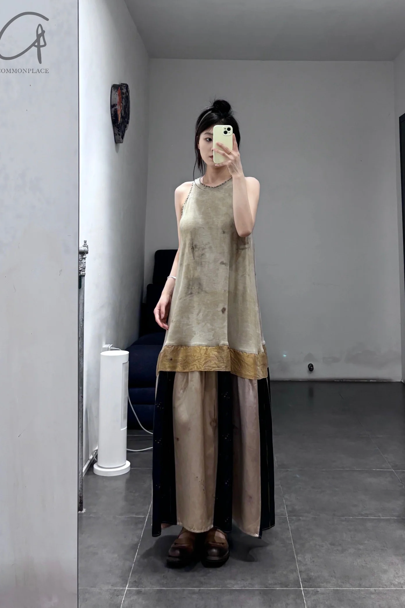 Mutedance 24 Spring/Summer Layered Dress MD-MD24SS82-KHAKI khaki PM136 - Image 17