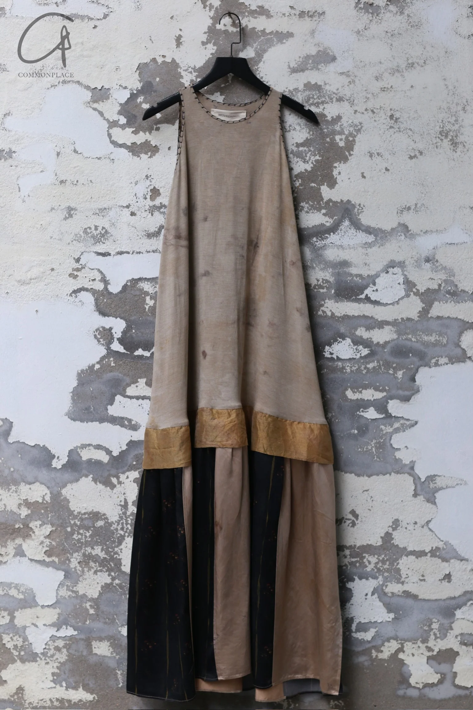 Mutedance 24 Spring/Summer Layered Dress MD-MD24SS82-KHAKI khaki PM136 - Image 4