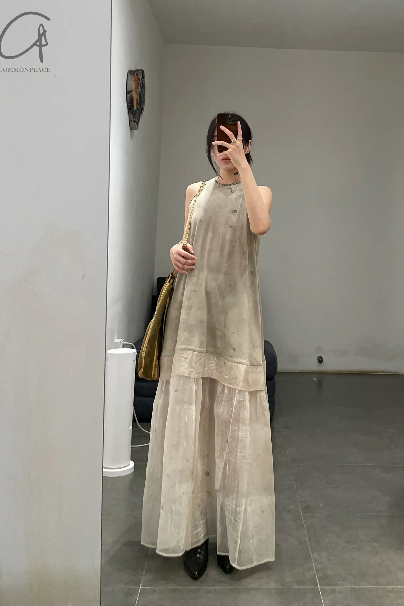 Mutedance 24 Spring/Summer Layered Dress MD-MD24SS83-NUDE nude PM136 - Image 10
