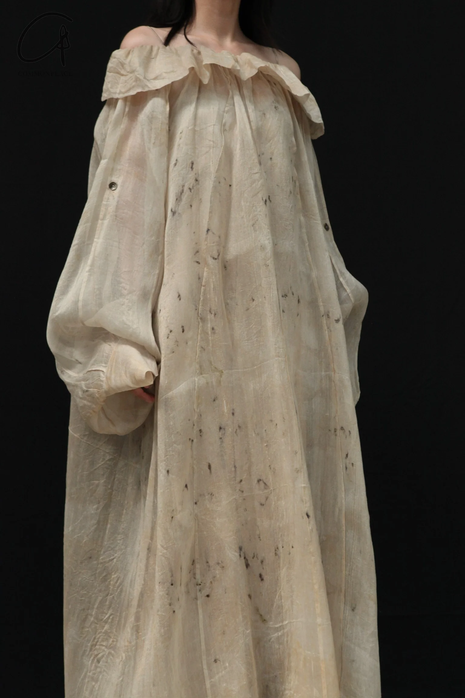Mutedance 24 Spring/Summer Lotus Collar Dress MD-MD24SS185 PM153 - Image 2