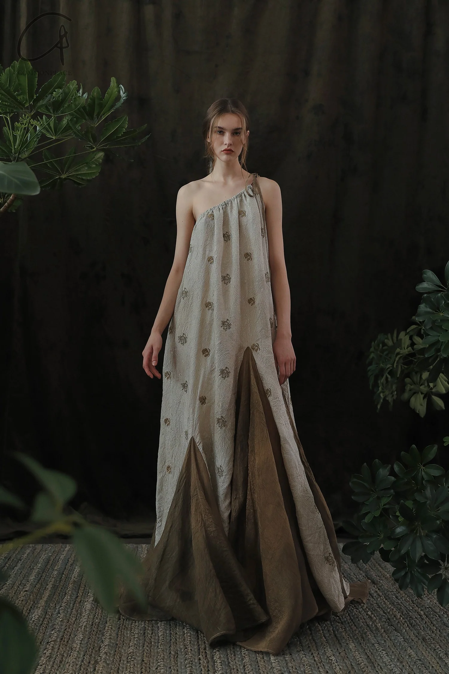 Mutedance 24 Spring/Summer One-shoulder Petal Dress Series MD-MD24SS20-C celadon PM139 - Image 7