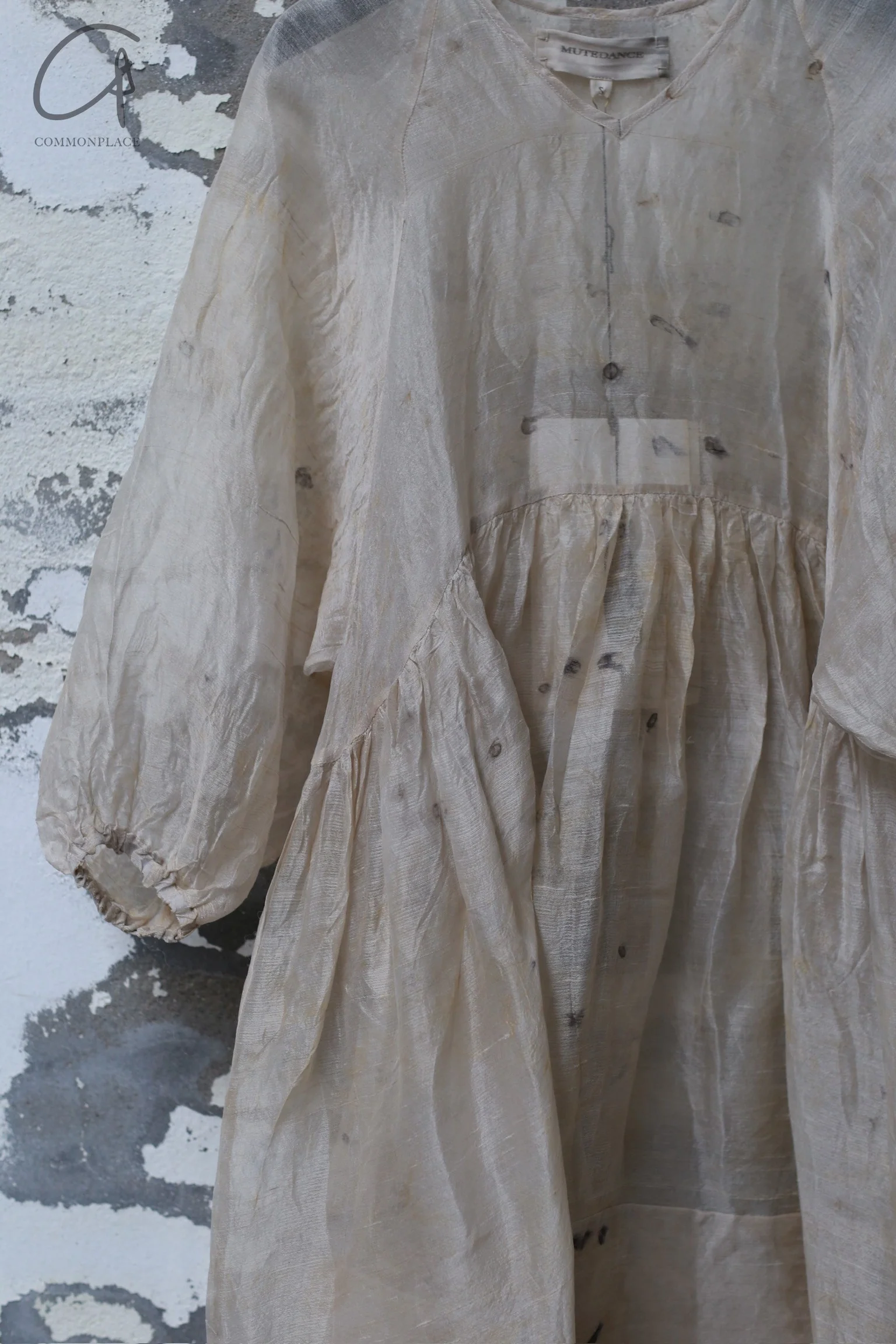 Mutedance 24 Spring/Summer Silk Loose Cardigan Dress MD-MD24SS36-N nude PM142 - Image 6