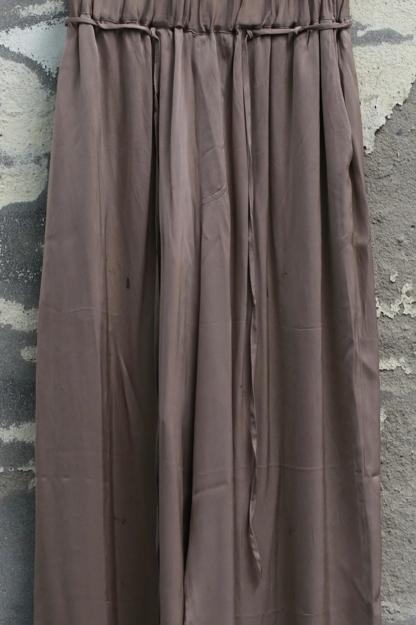 Mutedance 25 Autumn and Winter Elastic Wide Waist Drawstring Casual Pants Series Floral Dye MD-MD25FW76-sand (MD25FW71) - Image 2