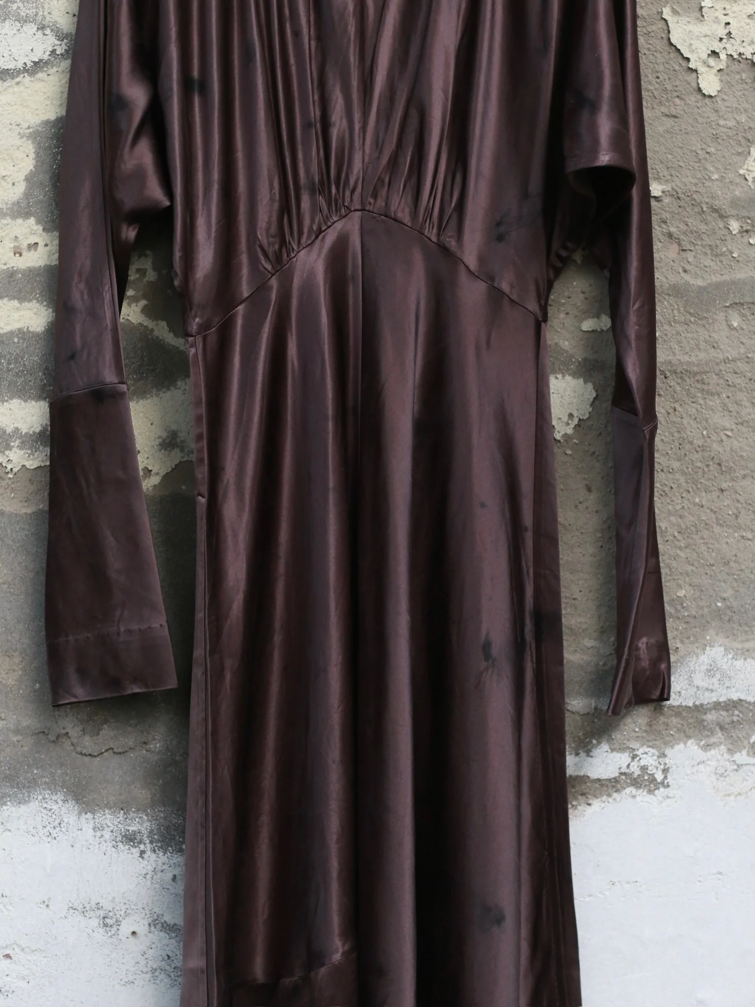 Mutedance 25 Autumn and Winter Waist Round Neck Splicing Dress MD-MD25FW58-purple - Image 8