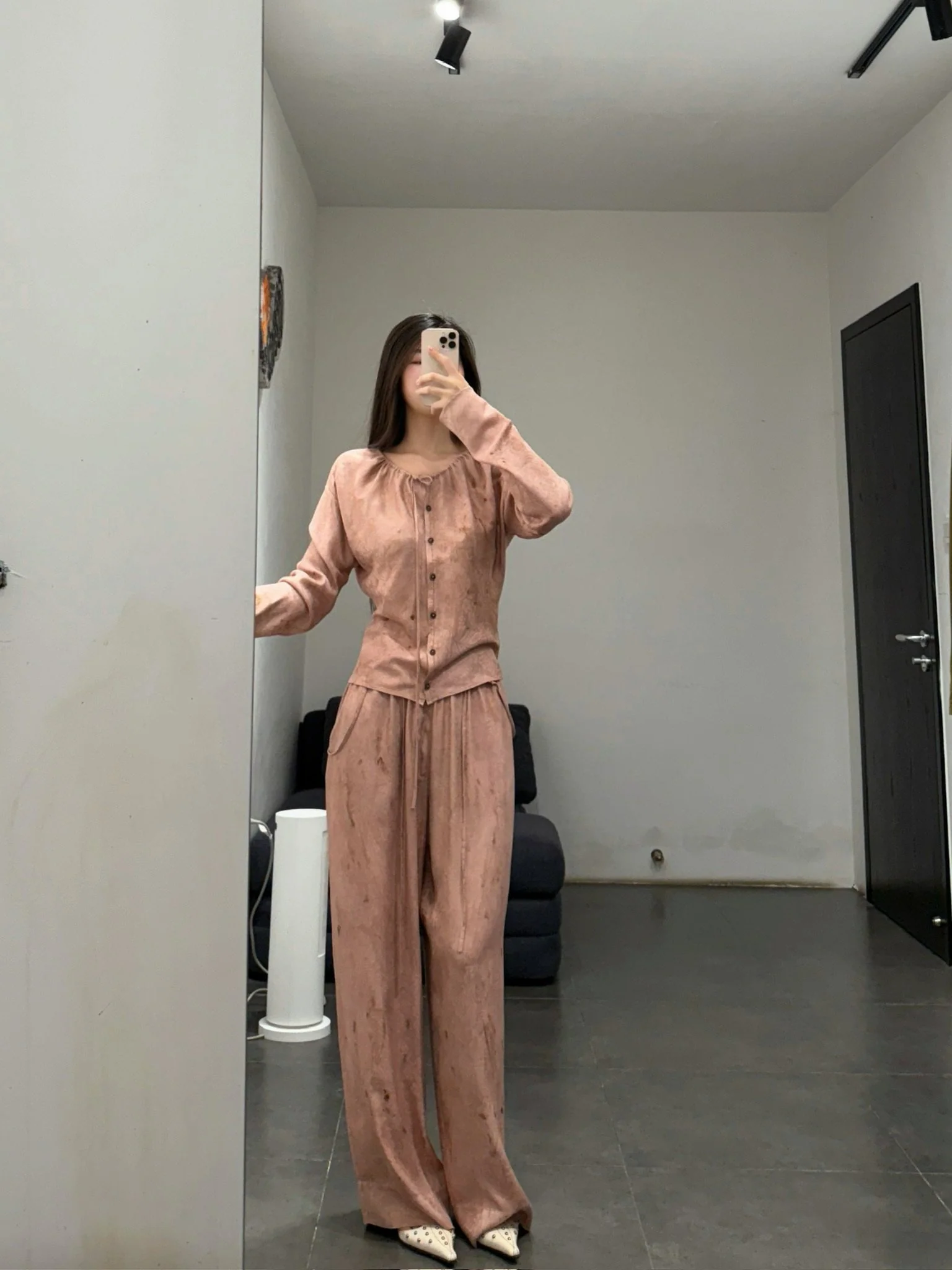Mutedance 25 Autumn/Winter Button Drawstring Shirt Top Series Handmade Classic MD-MD25FW36-rose (MD25FW35) - Image 14
