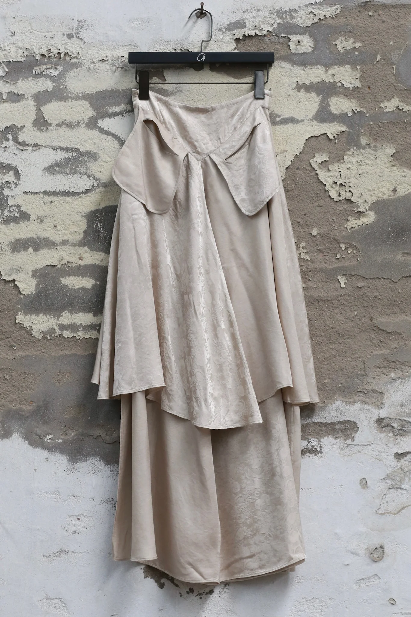 Mutedance 25 Autumn/Winter Double-layer Large Pocket Skirt Plant-dyed Highly Handmade MD-MD25FW62-beige (MD25FW61)