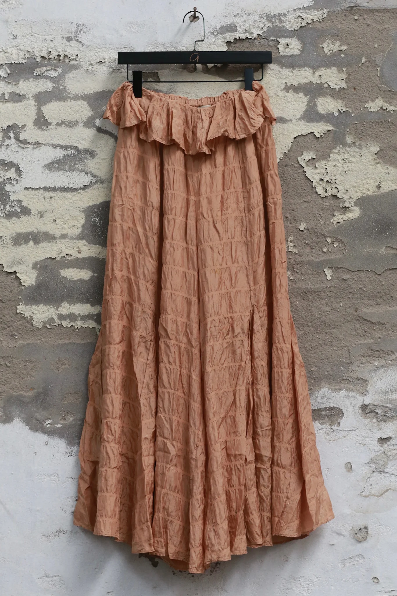Mutedance 25 Autumn/Winter Elastic Lace Waist Casual Pants Series Flower Dye Handmade MD-MD25FW102-rose (MD25FW101)