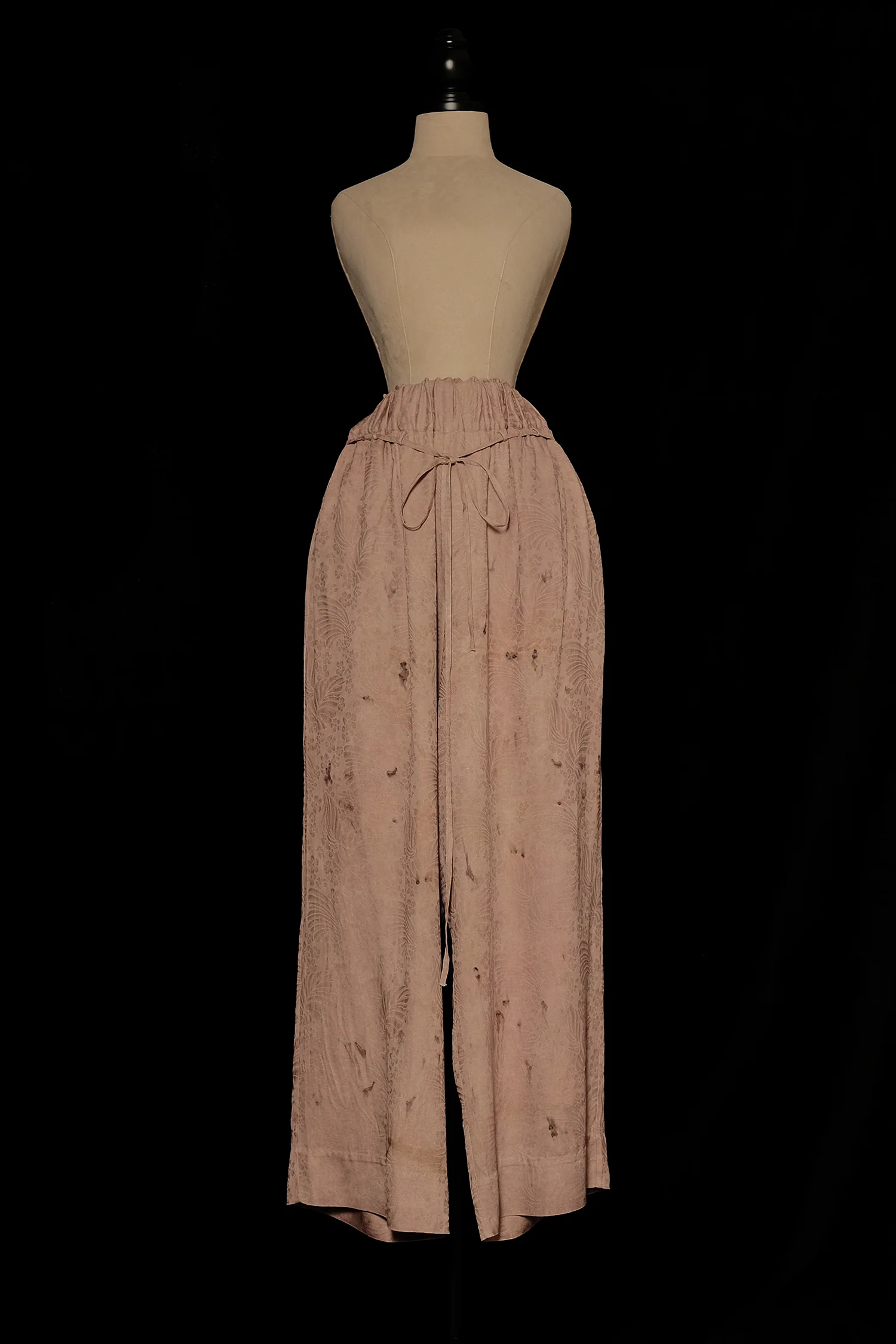 Mutedance 25 Autumn/Winter Elastic Wide Waist Drawstring Casual Pants Series Floral Dye MD-MD25FW73-rose (MD25FW71) - Image 5