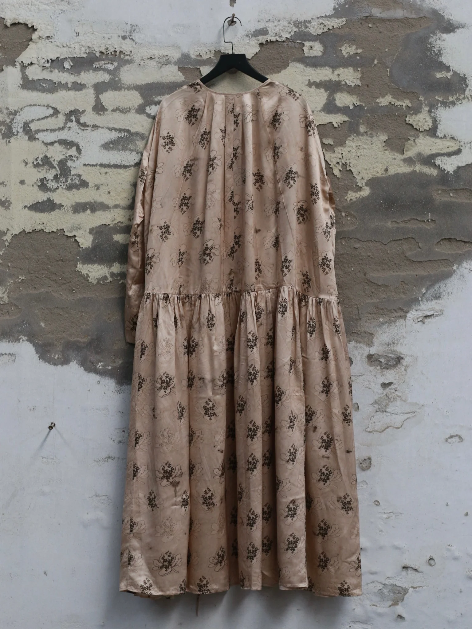 Mutedance 25 Autumn/Winter Flower Dye Long Dress MD-MD25FW140-khaki (MD25FW136) - Image 10