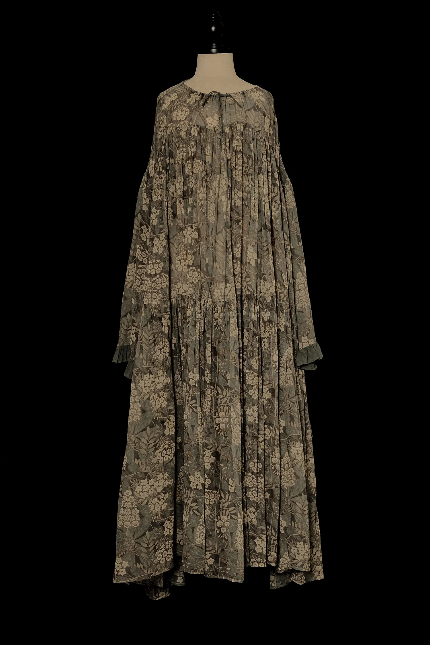 Mutedance 25 Autumn/Winter Hand-dyed Long Lace Cuff Dress MD-MD25FW114-green - Image 5