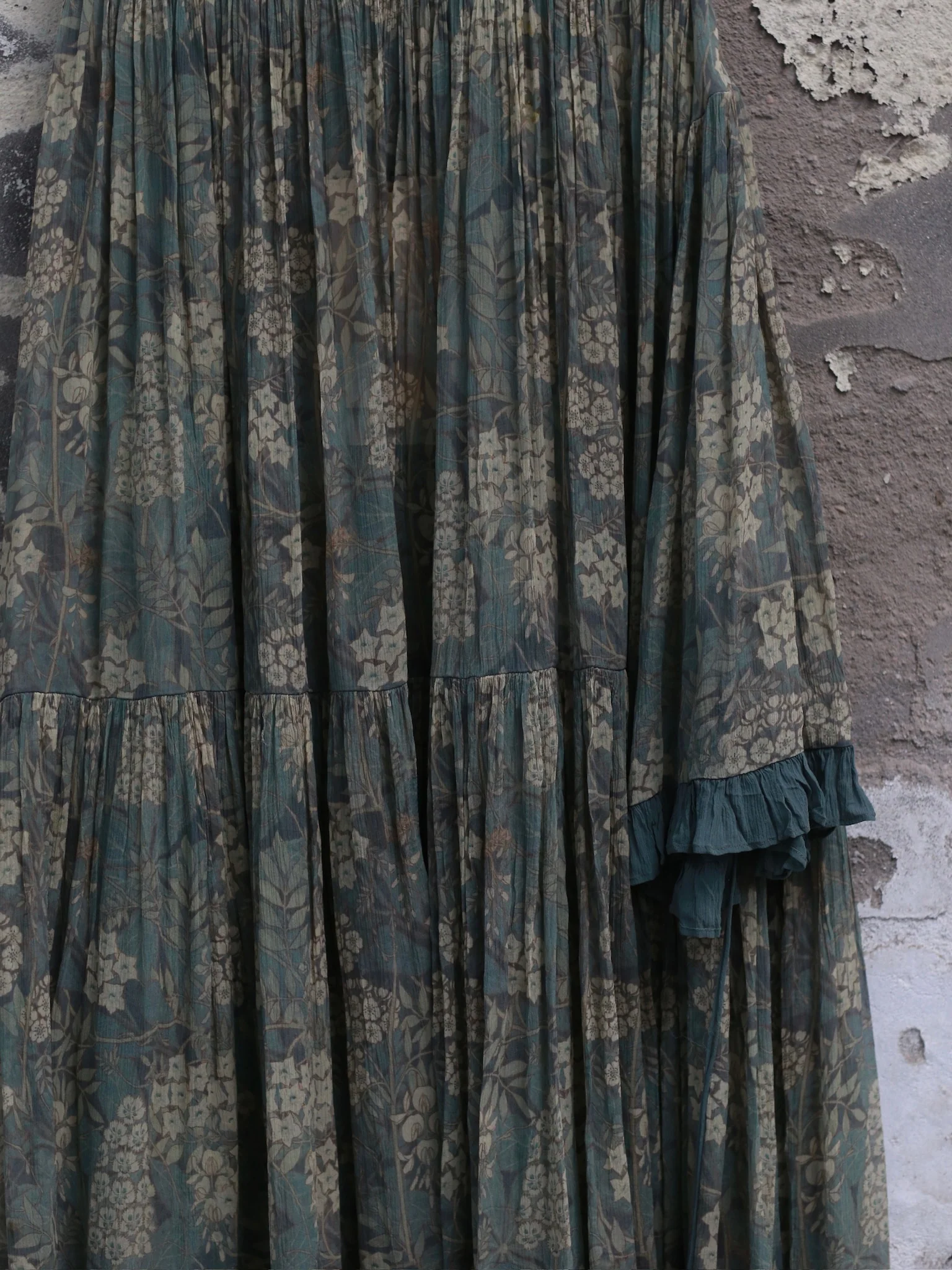 Mutedance 25 Autumn/Winter Hand-dyed Long Lace Cuff Dress MD-MD25FW114-green - Image 8