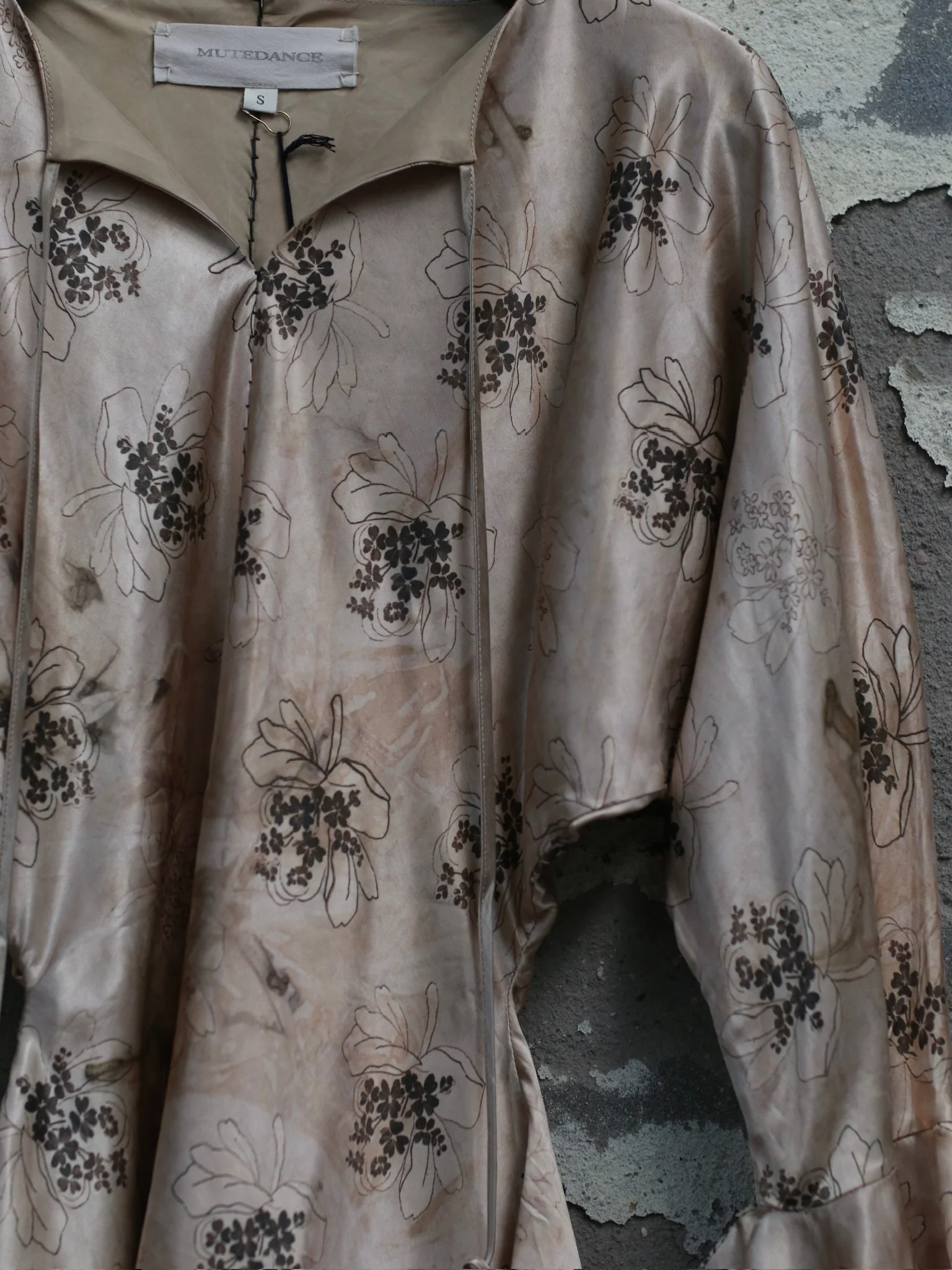 Mutedance 25 Autumn/Winter Tunic Shirt Hand-dyed MD-MD25FW51-khaki (MD25FW49) - Image 8