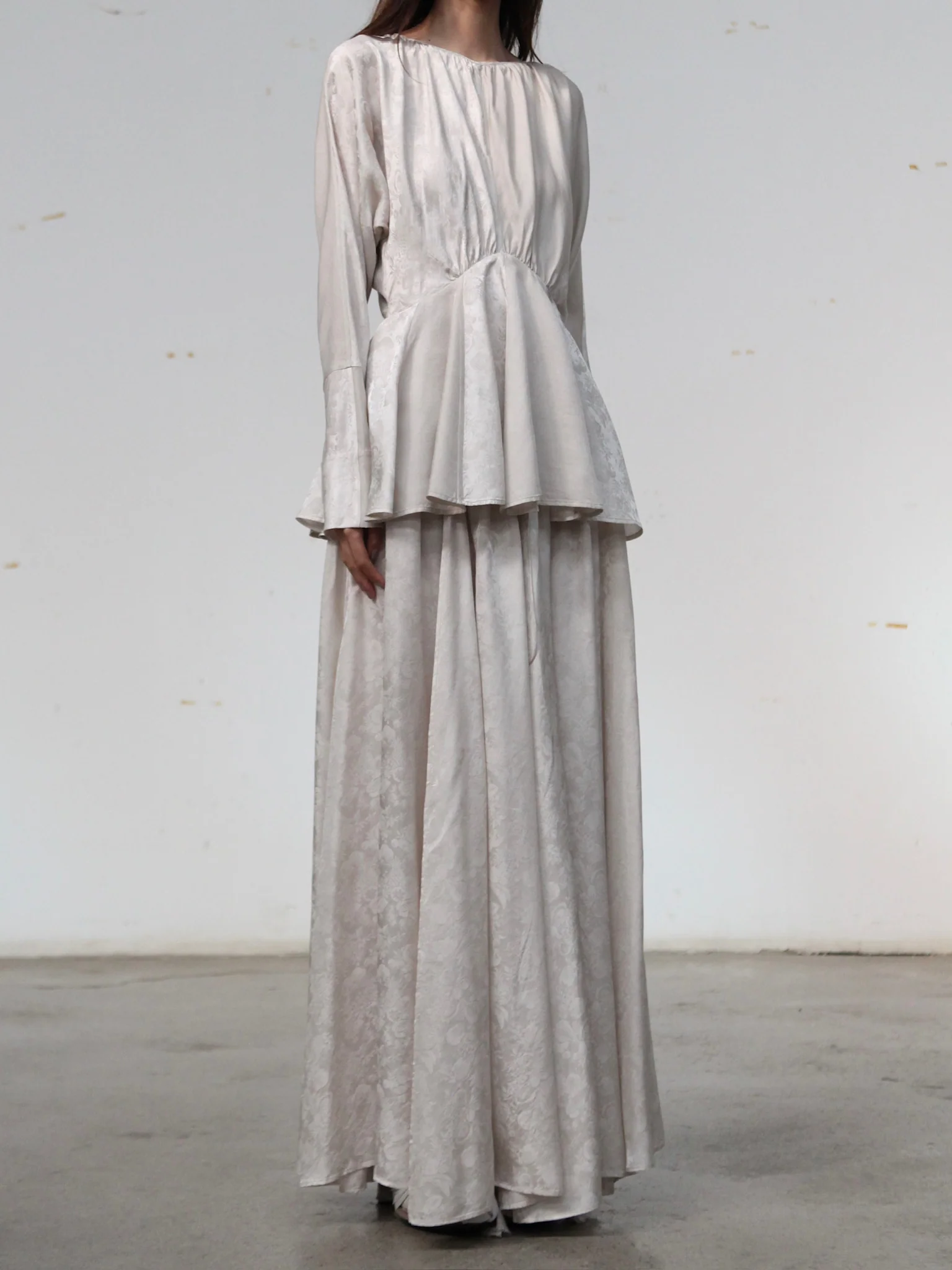 Mutedance 25 Autumn/Winter Waisted Swing Skirt Plant-dyed Highly Handcrafted MD-MD25FW86-hoary - Image 8