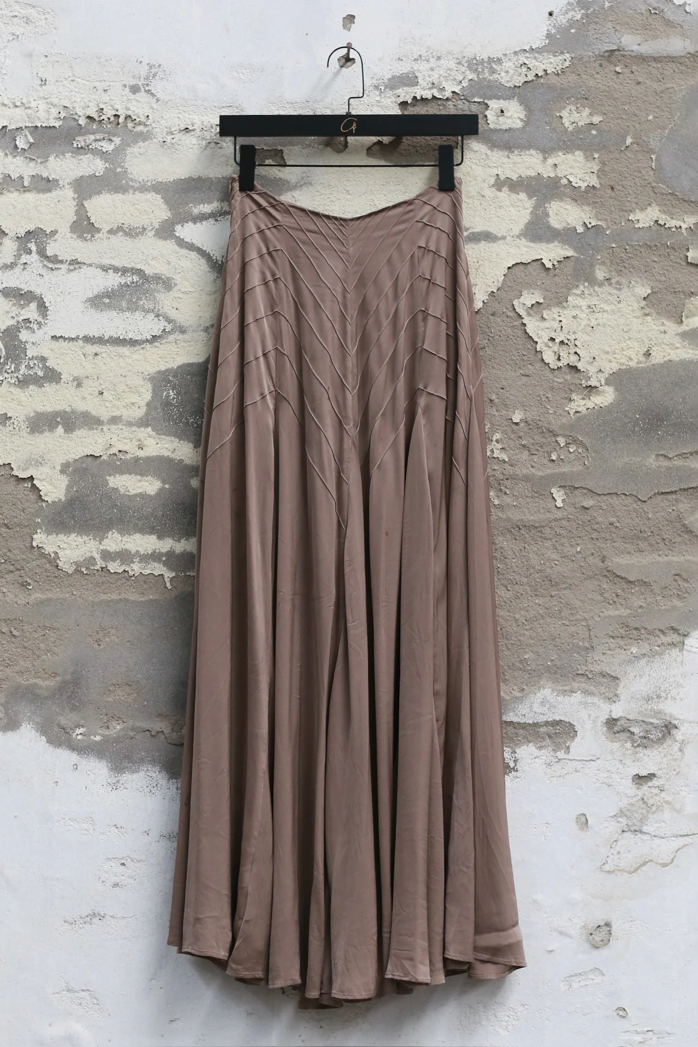 Mutedance 25 Autumn/Winter Waisted Swing Skirt Plant-dyed Highly Handcrafted MD-MD25FW87-sand (MD25FW86)
