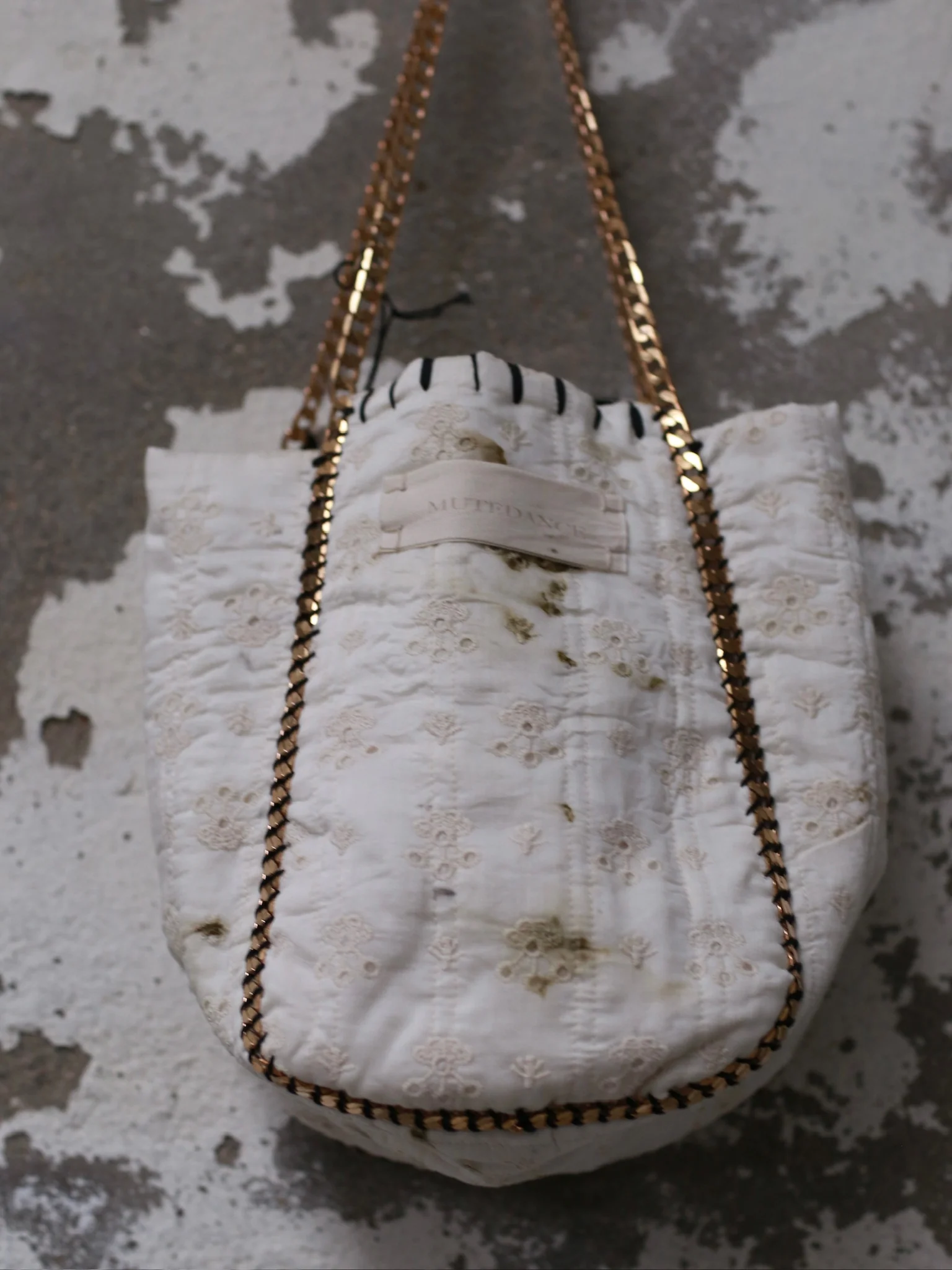 Mutedance 25 Spring and Summer Printing and Dyeing Handmade Small Bag Series MD-MD25SS137-HOARY - Image 4
