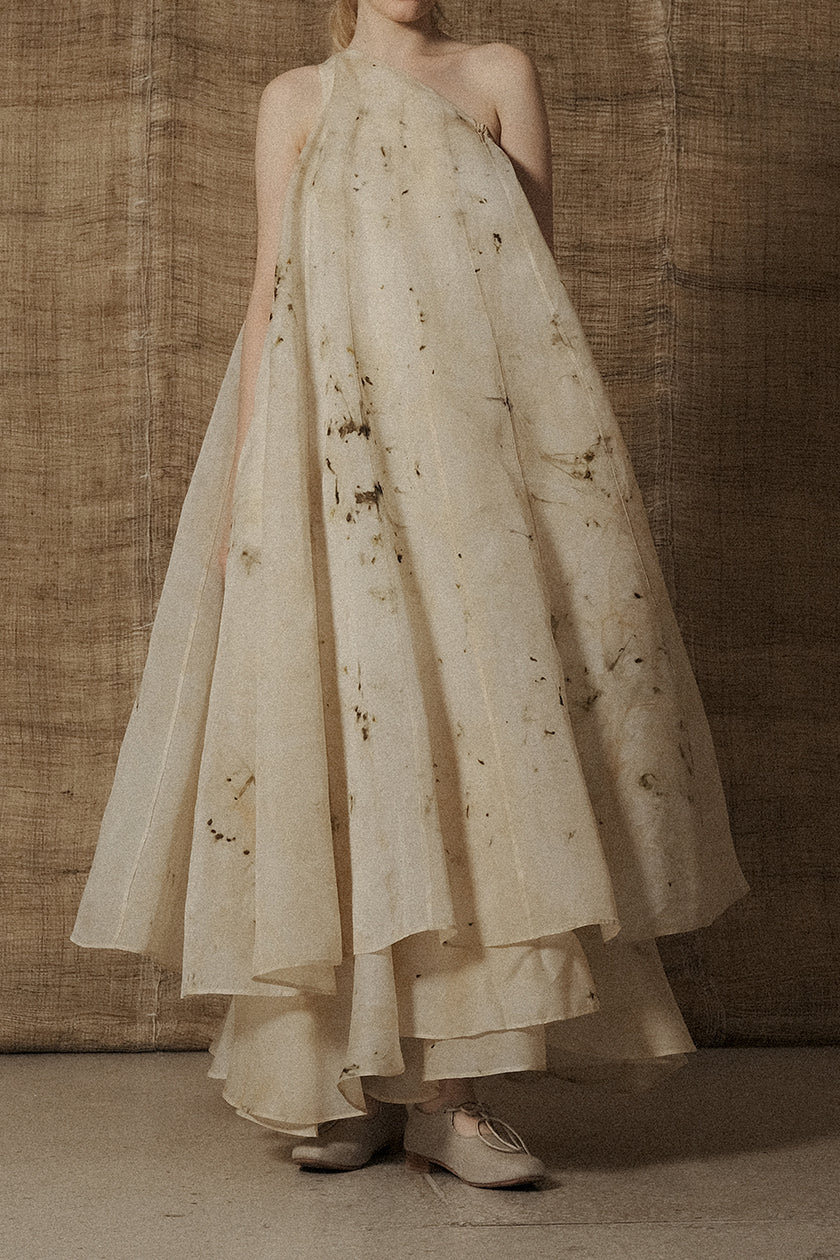 Mutedance 25 Spring/Summer Linen Layered Dress MD-MD25SS23-BEIGE MD25SS22 - Image 2