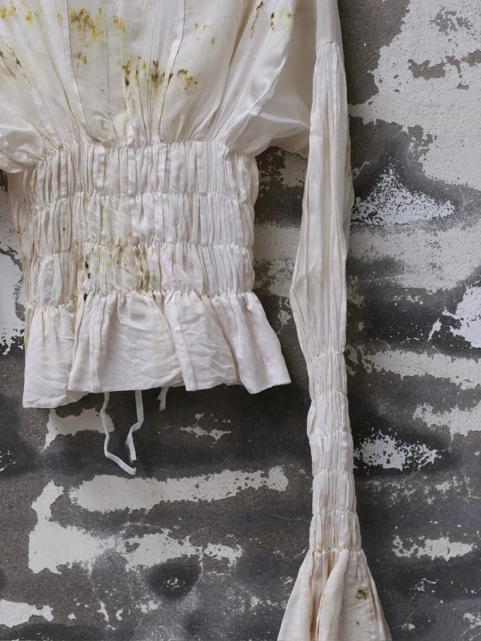 Mutedance 25 Spring/Summer Pleated Waist Long Sleeve Top MD-MD25SS03-HOARY - Image 3