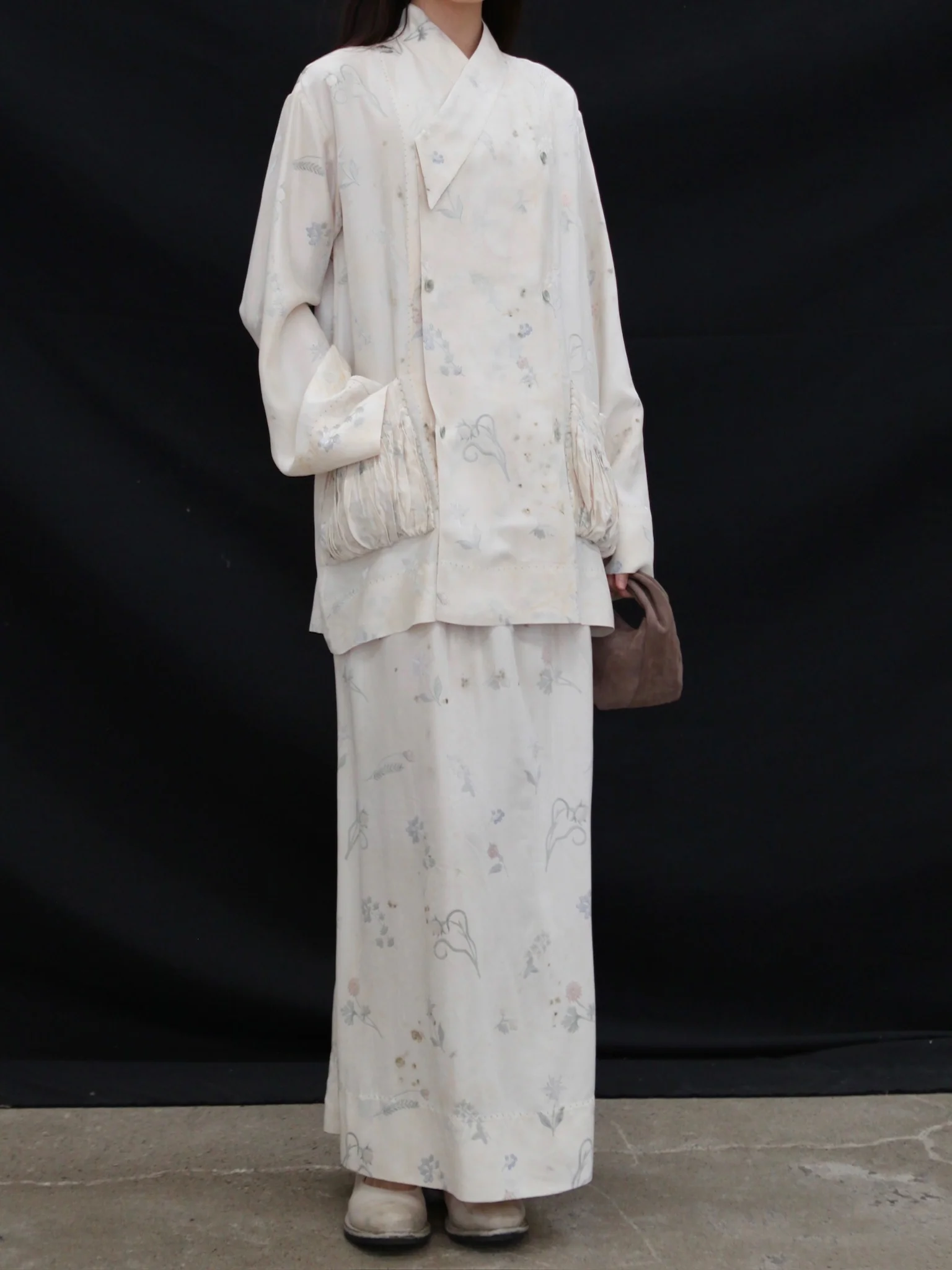 Mutedance 25 Spring/Summer Printed Skirt MD-MD25SS131-HOARY - Image 6