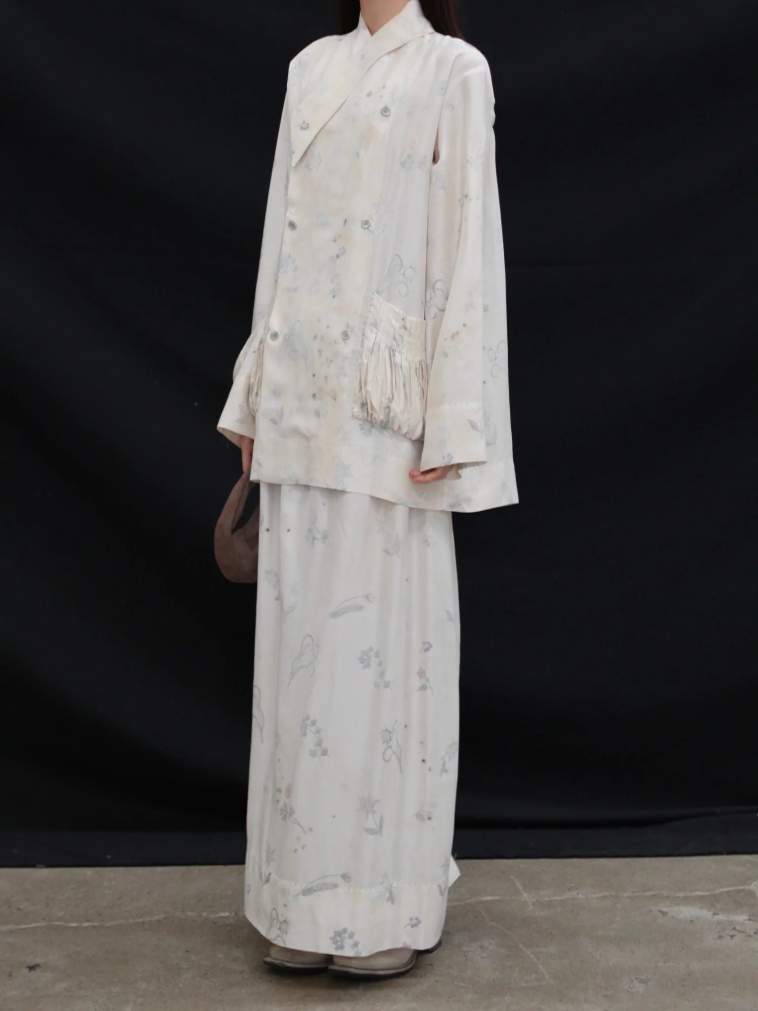 Mutedance 25 Spring/Summer Printed Skirt MD-MD25SS131-HOARY - Image 7