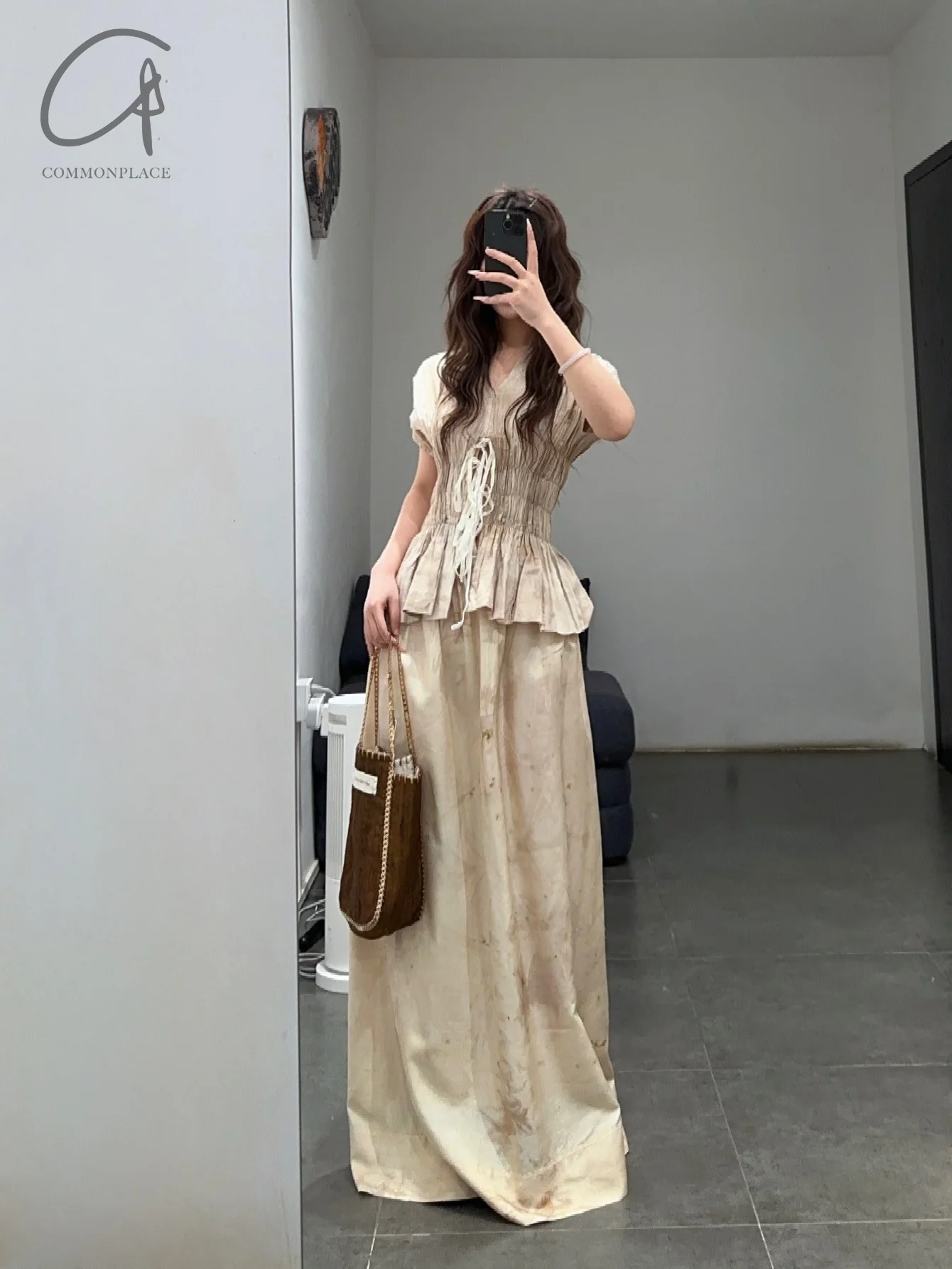 Mutedance 25 Spring/Summer Printed Skirt MD-MD25SS134-SAND（MD25SS131） - Image 18