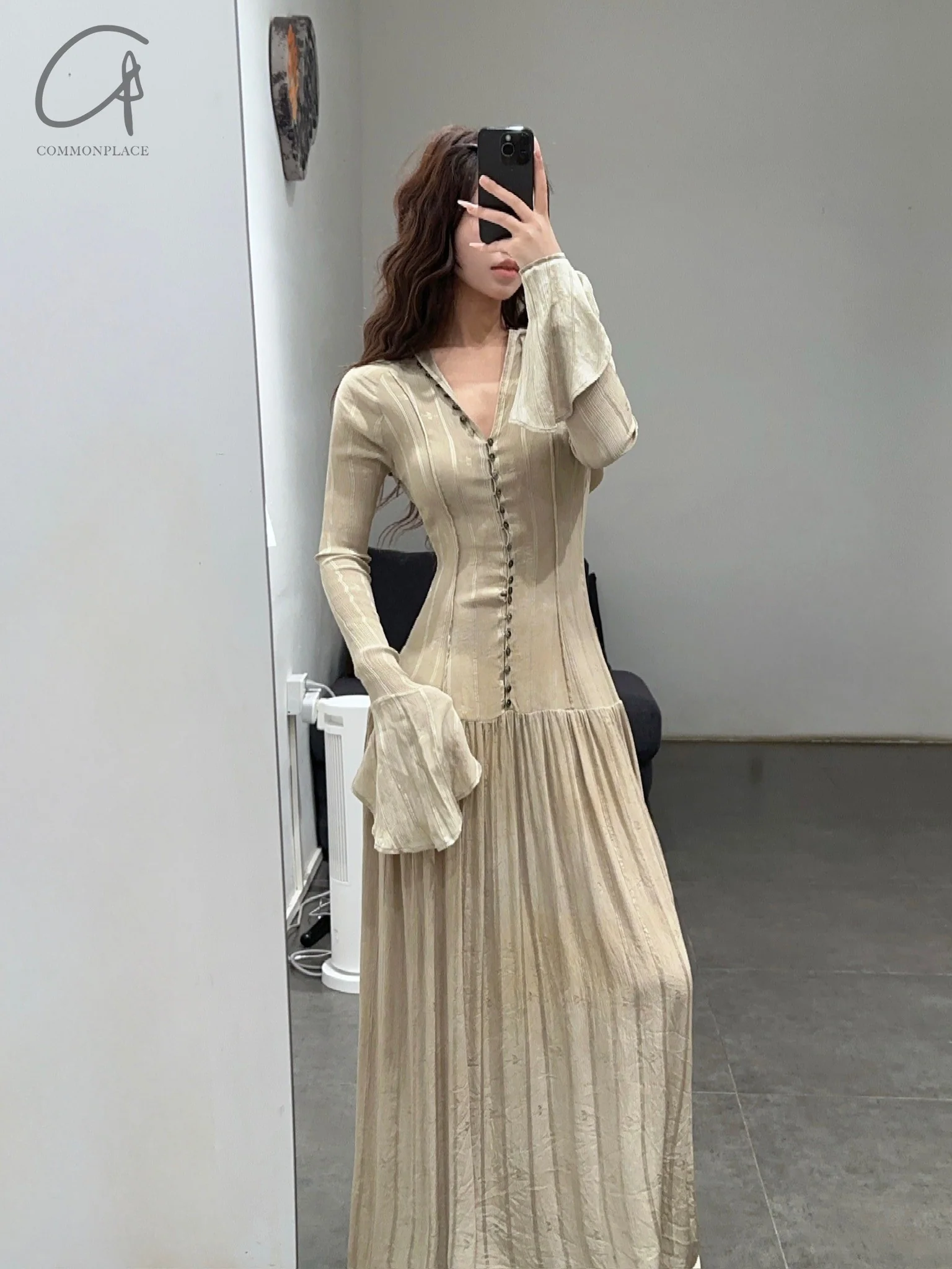 Mutedance 25 Spring/Summer Sheep Wool Waist Dress MD-MD25SS34-BEIGE MD25SS35 - Image 13