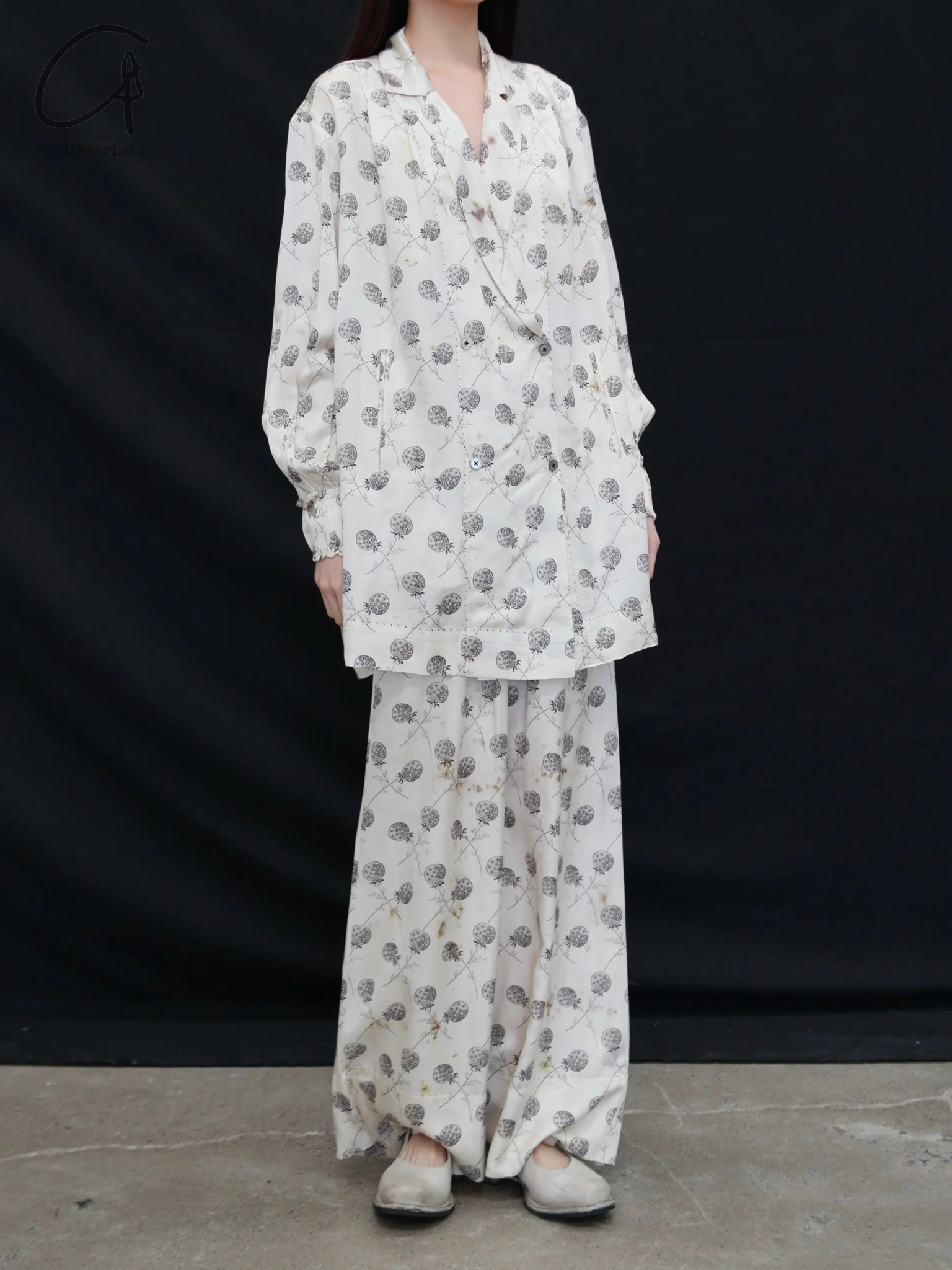 Mutedance 25 Spring/Summer Silk Bouquet Top Jacket MD-MD25SS126-HOARY MD25SS125 - Image 3