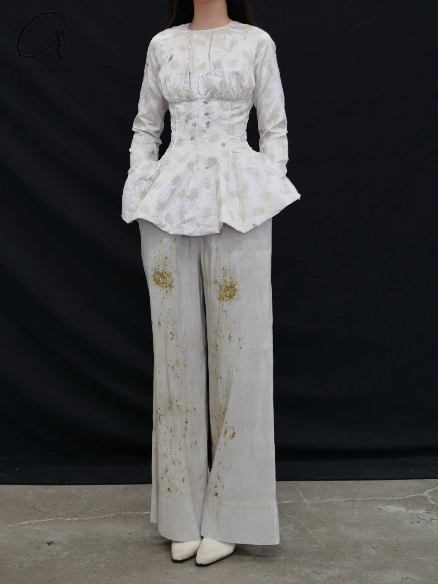 Mutedance 25 Spring/Summer Silk Linen Loose Trousers Series MD-MD25SS77-LINEN - Image 6