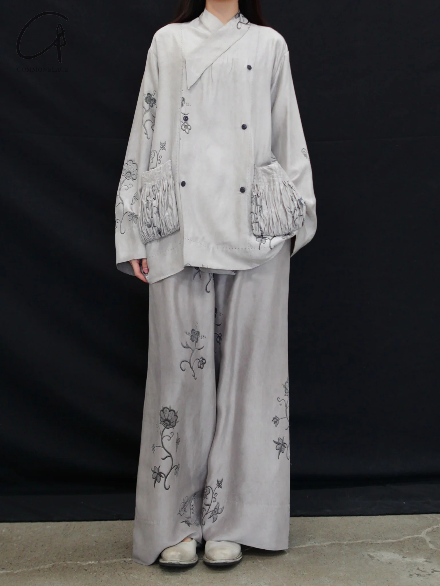 Mutedance 25 Spring/Summer Silk Linen Loose Trousers Series MD-MD25SS81-GREY MD25SS77 - Image 8
