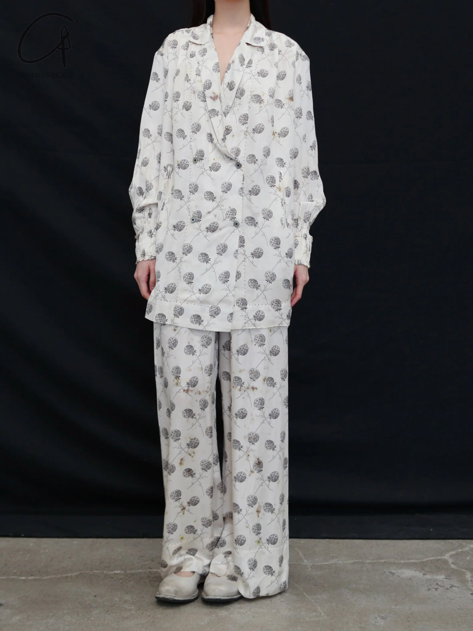 Mutedance 25 Spring/Summer Silk/Printed Trousers MD-MD25SS128-HOARY MD25SS127 - Image 7