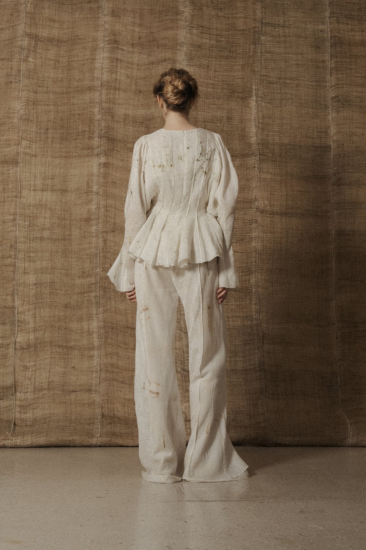 Mutedance 25 Spring/Summer Silk Wide-Leg Double-Layered Trousers MD-MD25SS89-HOARY MD25SS88 - Image 8