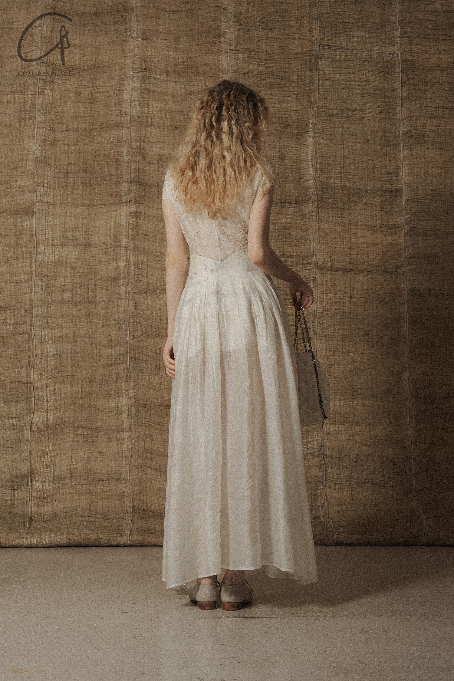 Mutedance 25 Spring/Summer V-neck dress MD-MD25SS91-HOARY - Image 6