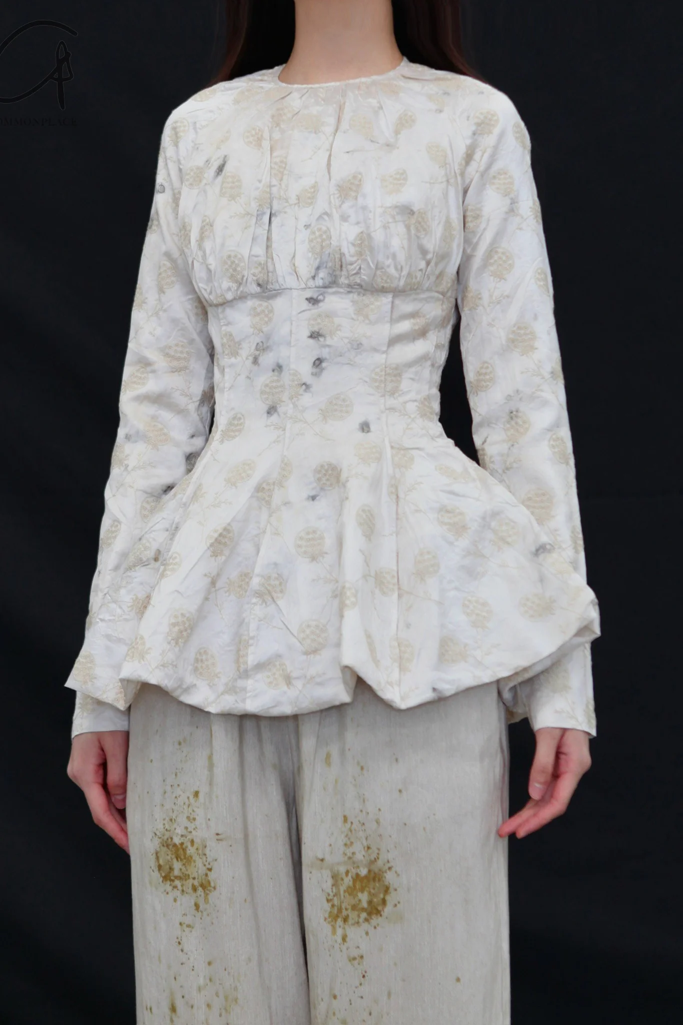 Mutedance 25 Spring/Summer Waist Print Top MD-MD25SS60-HOARY