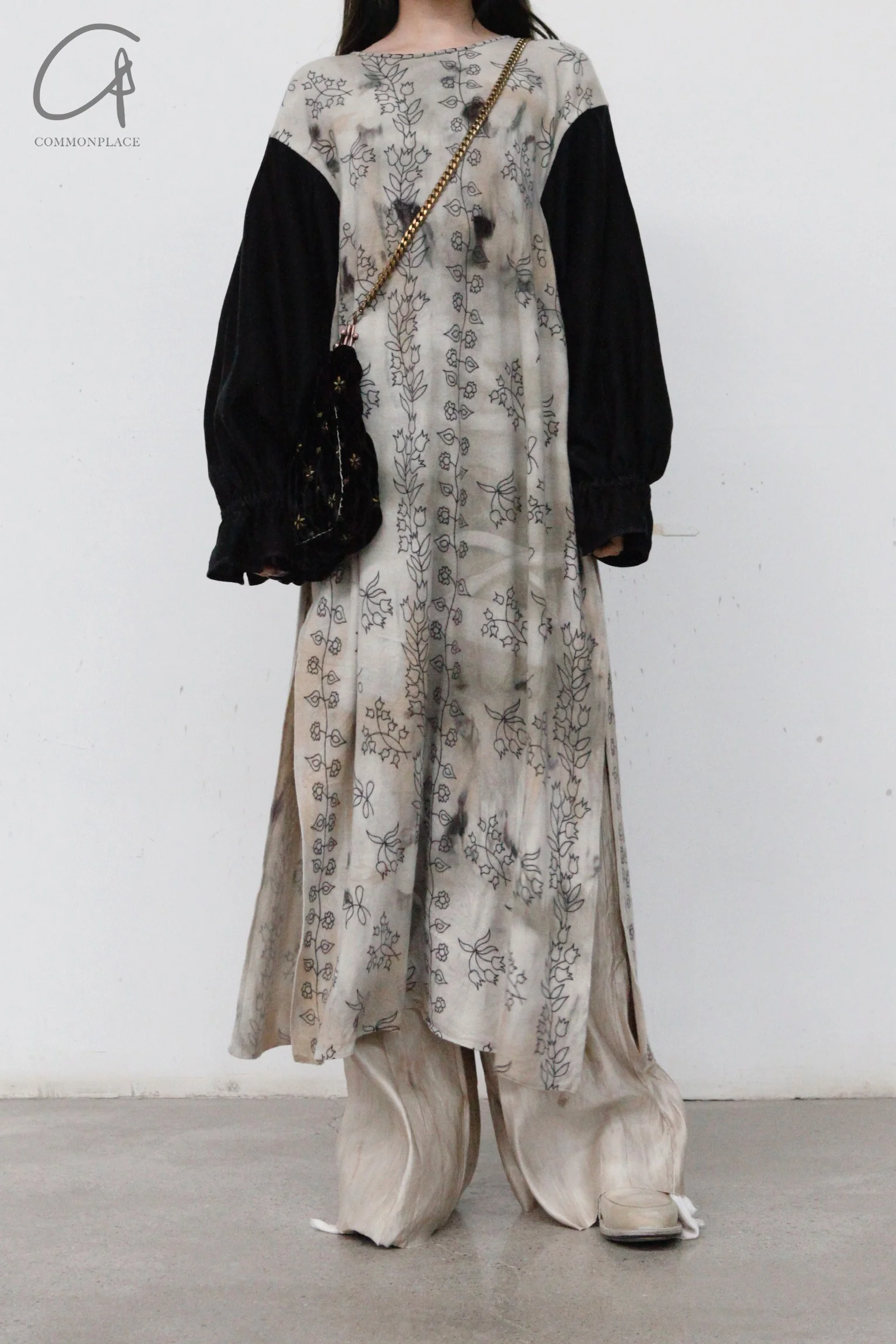 MUTEDANCE bilateral split printed cashmere dress MD22FW51 - Image 5