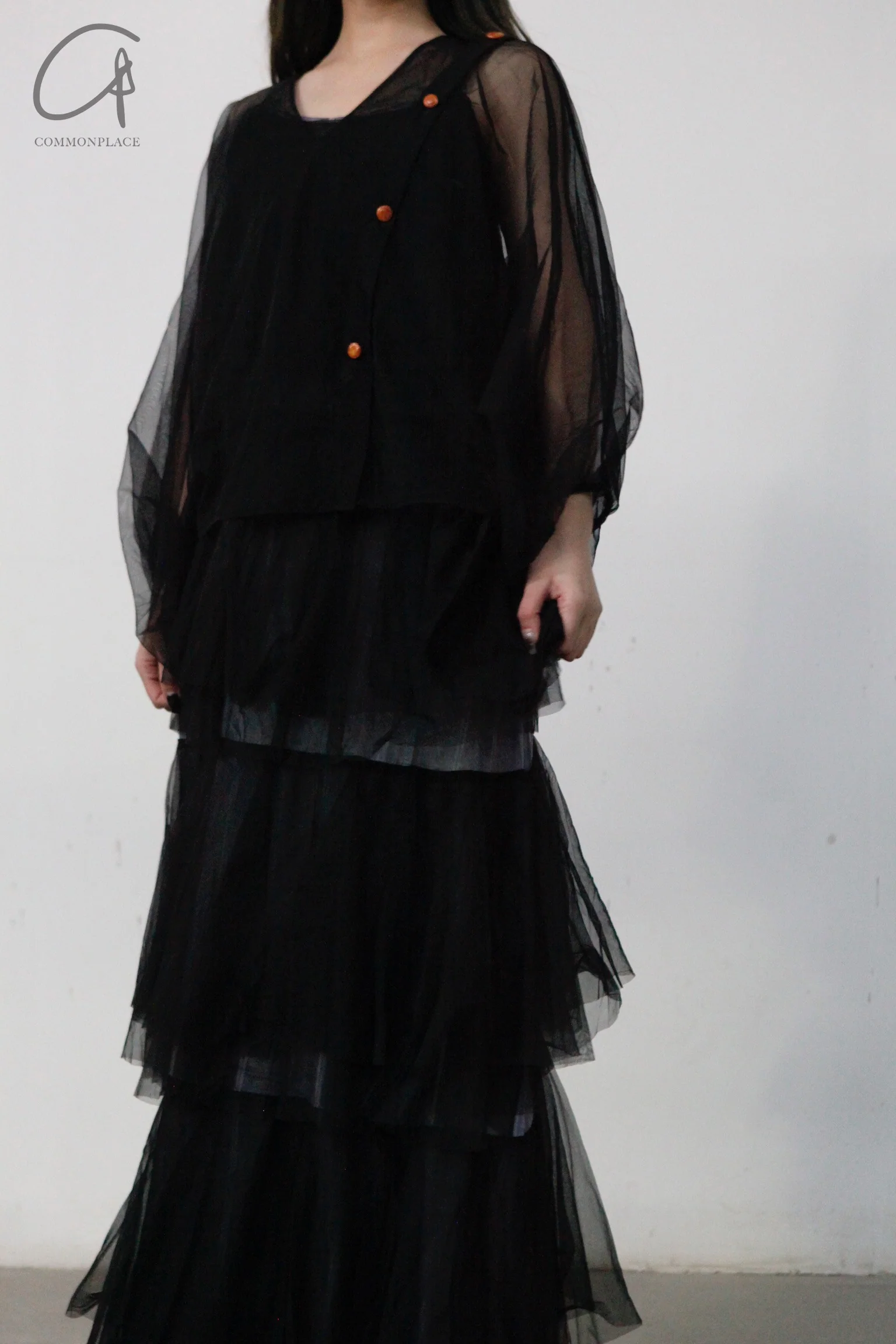 MUTEDANCE black layered dress MD22FW13 PM43 - Image 4