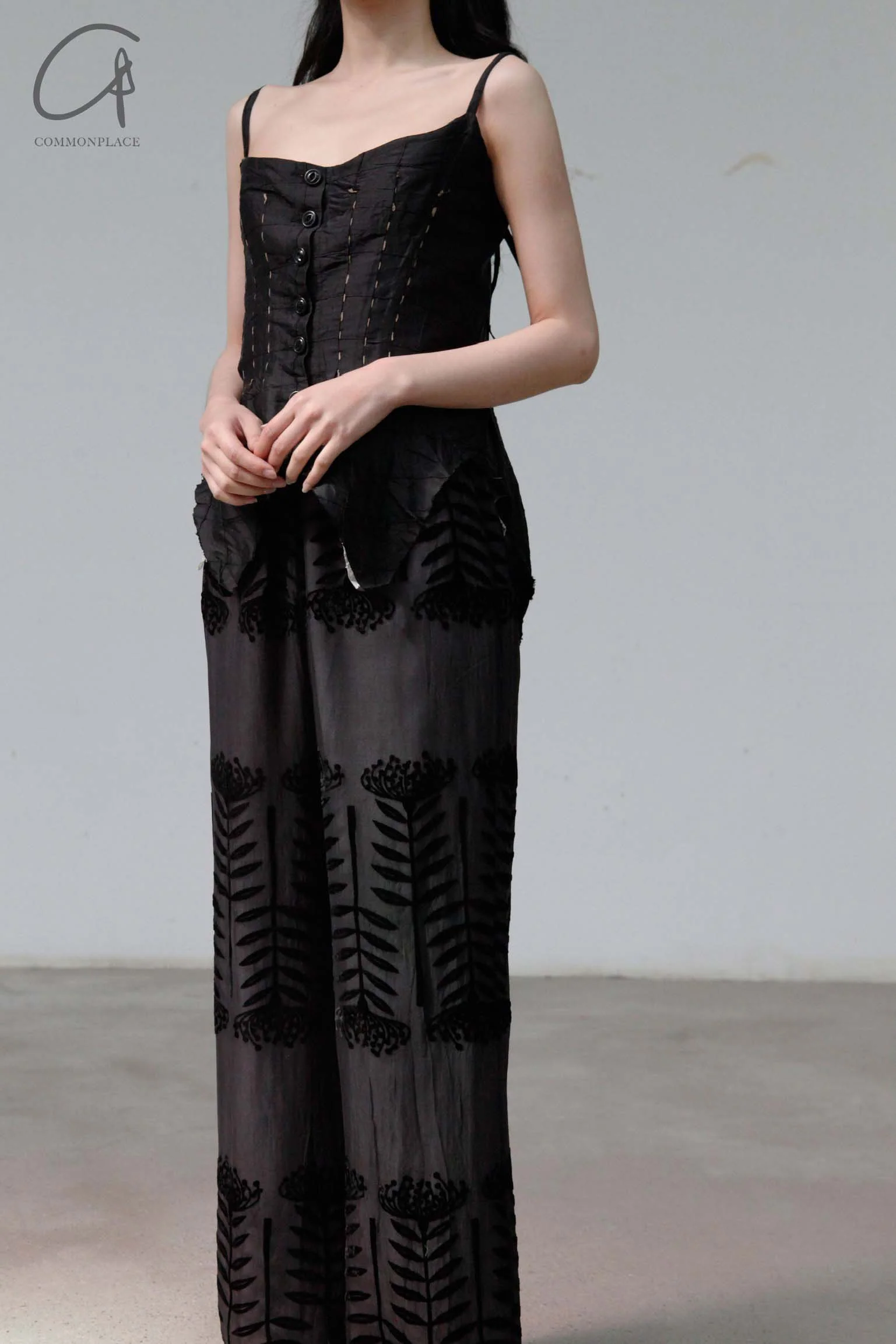MUTEDANCE Black Silk Camisole Top MD22SS72 PM24 - Image 5