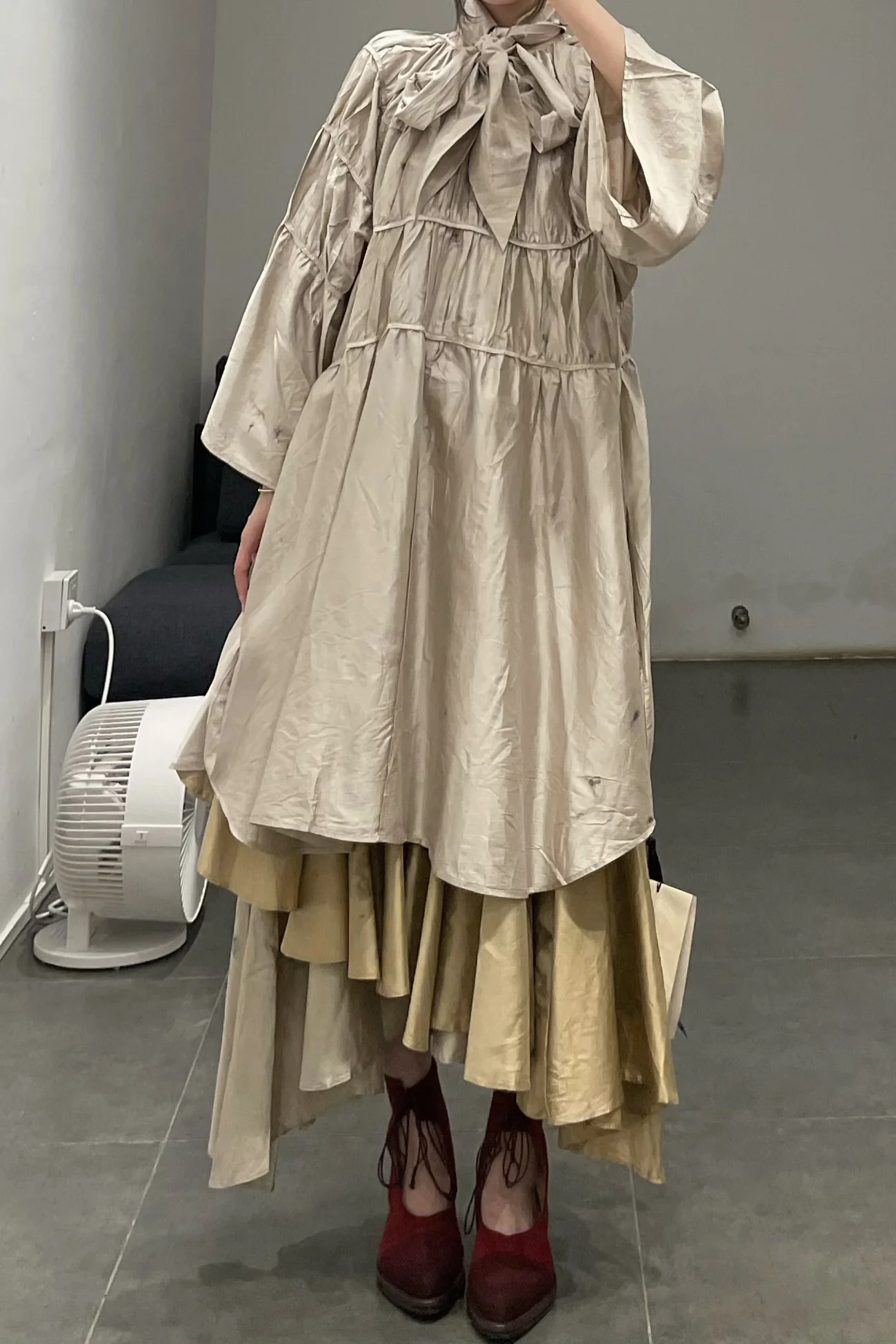 MUTEDANCE Bow-knot silk caftan MD23FW22 PM73 - Image 13