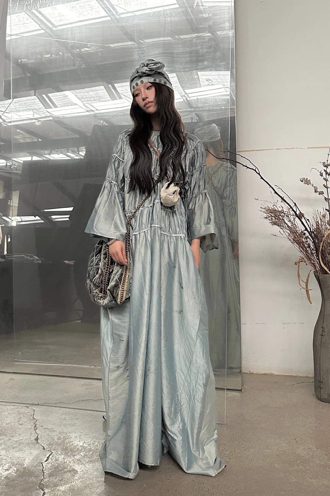 MUTEDANCE Bow-knot silk dress MD23FW01 PM73 - Image 12