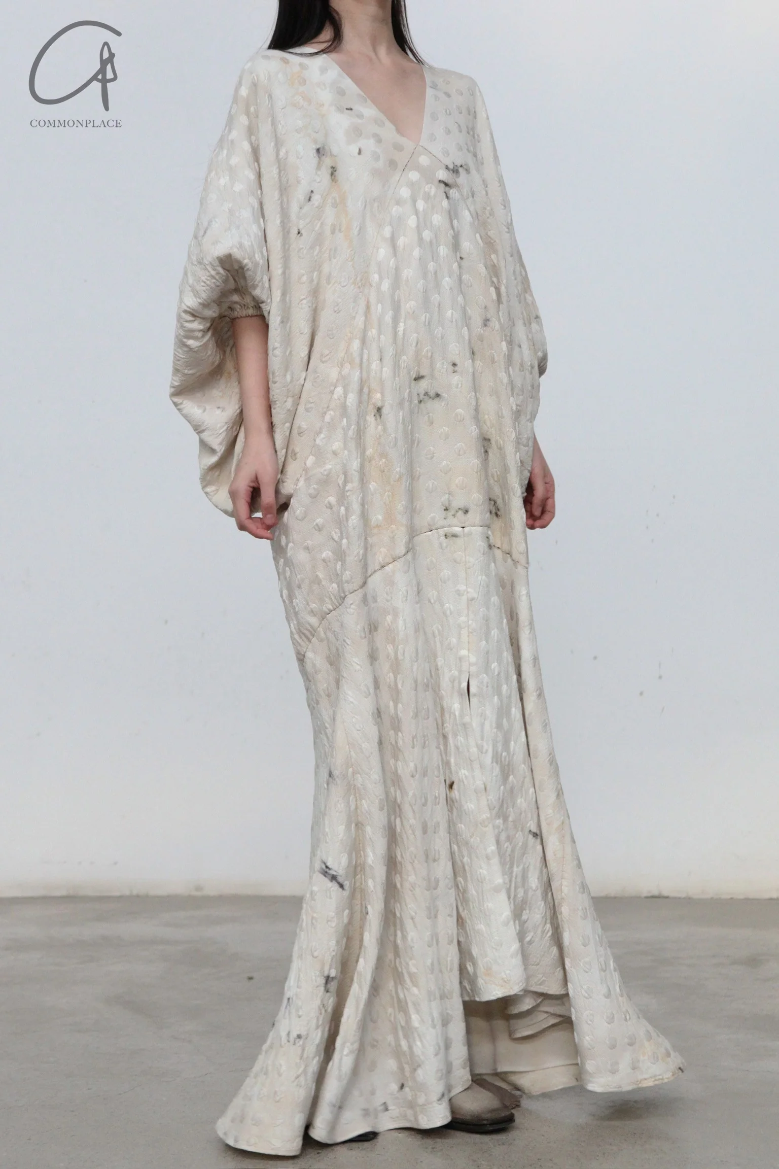 Mutedance Double-layer floral dyed handmade long skirt MD-MD23SS72-0 Bubble style PM109 - Image 2