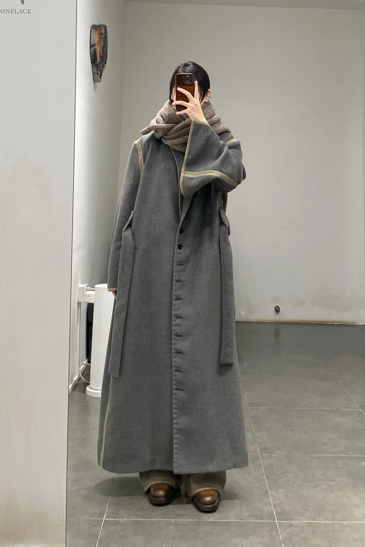 MUTEDANCE cashmere long coat MD23FW84 PM108 - Image 11