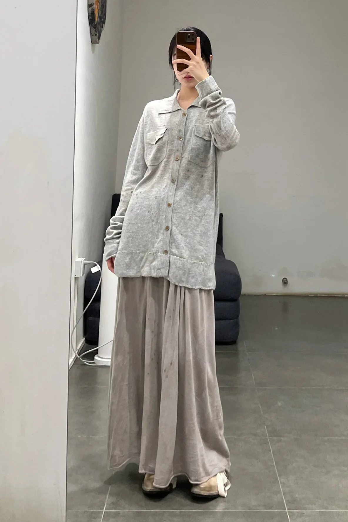MUTEDANCE cashmere top MD23FW95 gray PM112 - Image 13