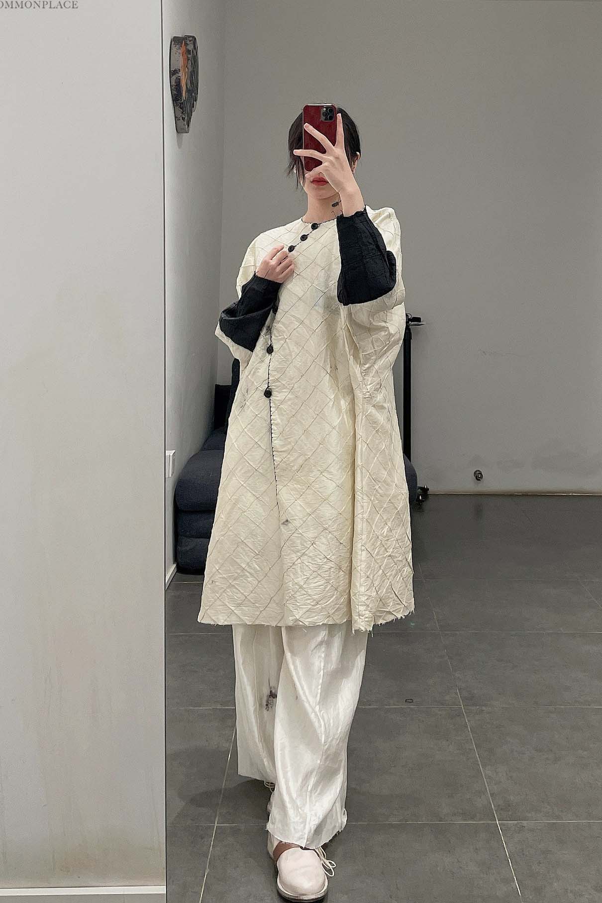 MUTEDANCE Chinese slanted sleeve skirt MD22SS43 - Image 17